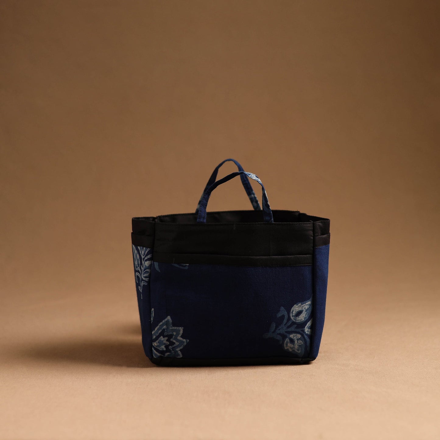 Blue Handmade Cotton Multipurpose Cosmetic/Toiletry Bag