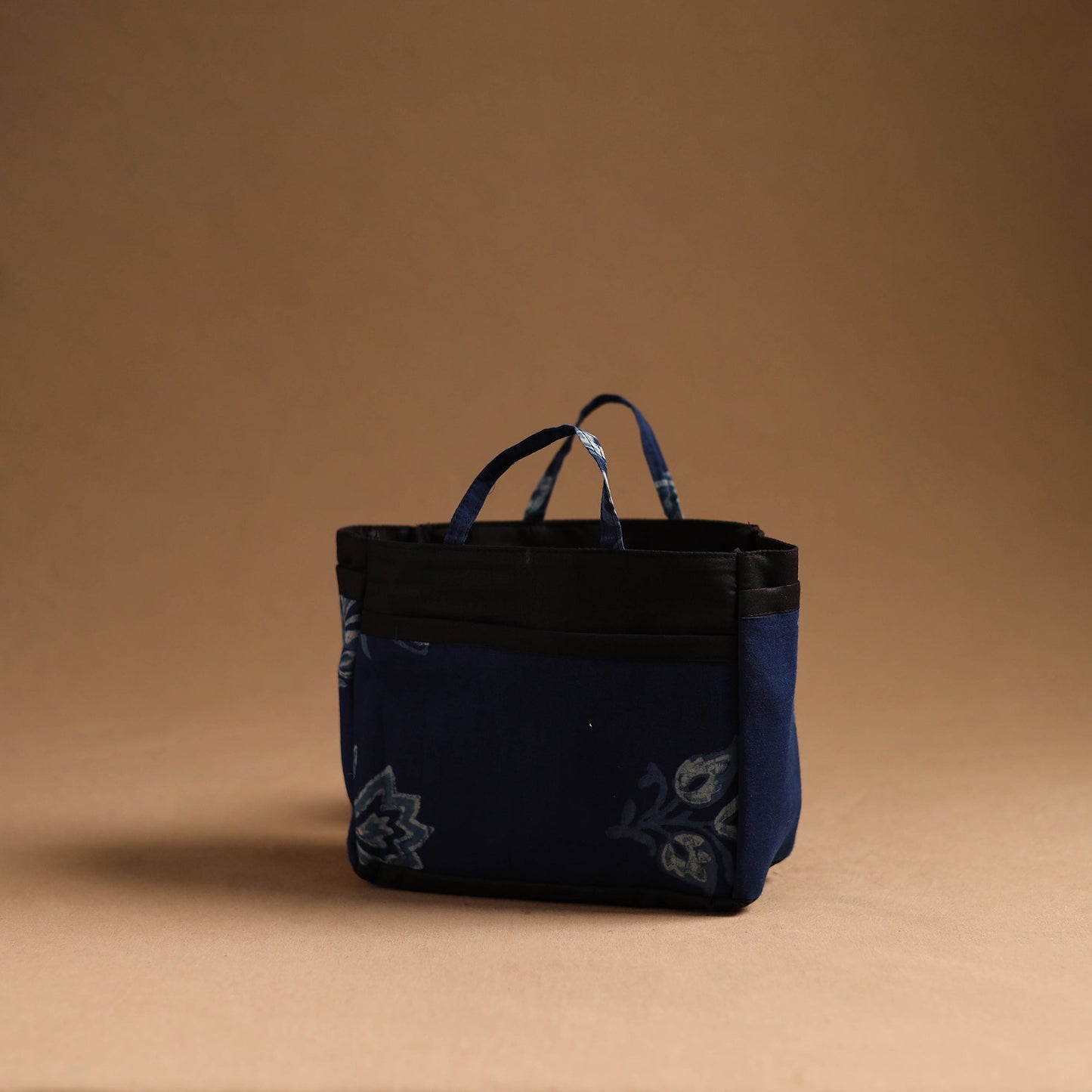 Blue Handmade Cotton Multipurpose Cosmetic/Toiletry Bag