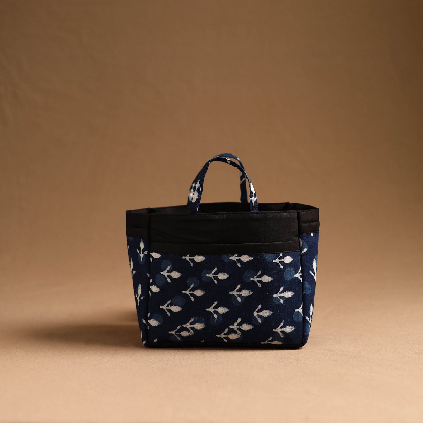 Blue Handmade Cotton Multipurpose Cosmetic/Toiletry Bag