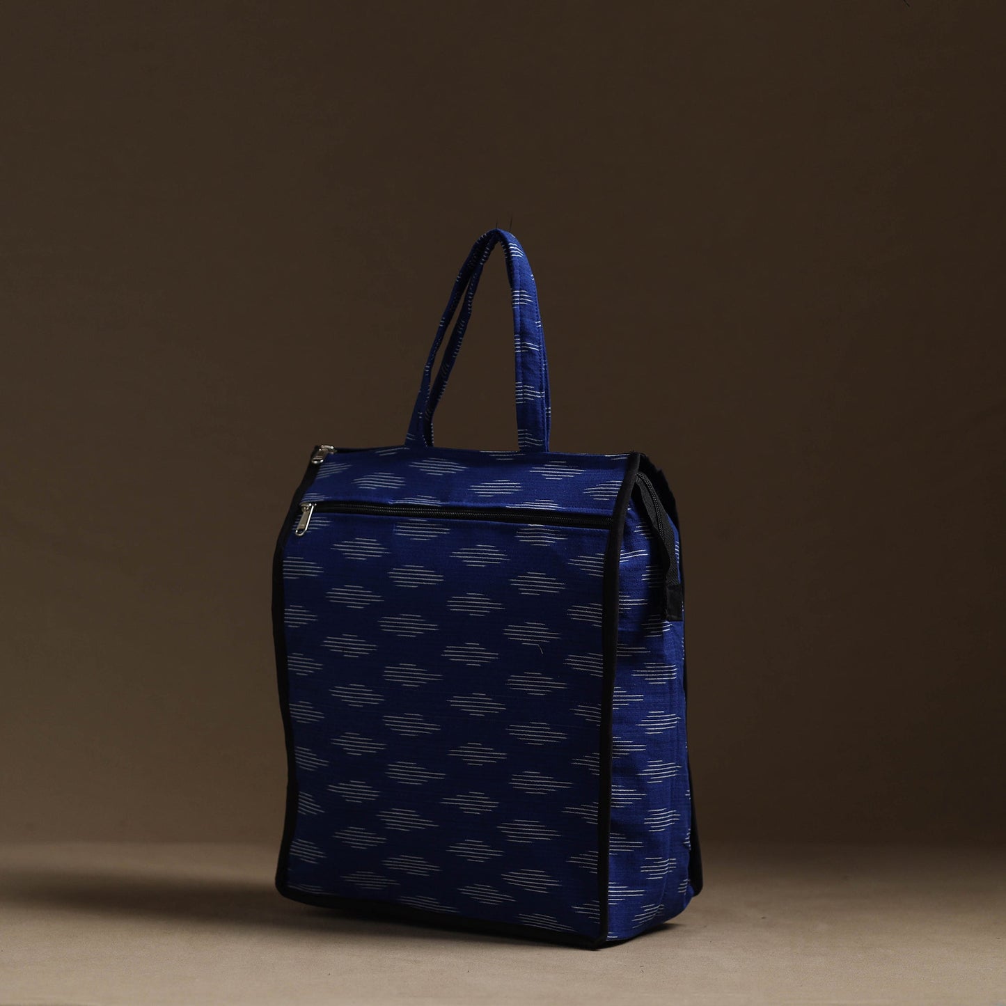 Blue Handmade Cotton Shopping Hand bag