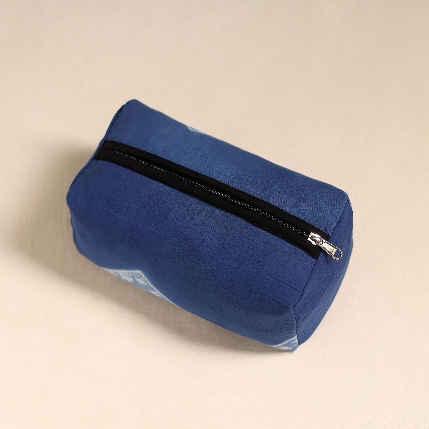 Blue Handmade Cotton Toiletry Bag