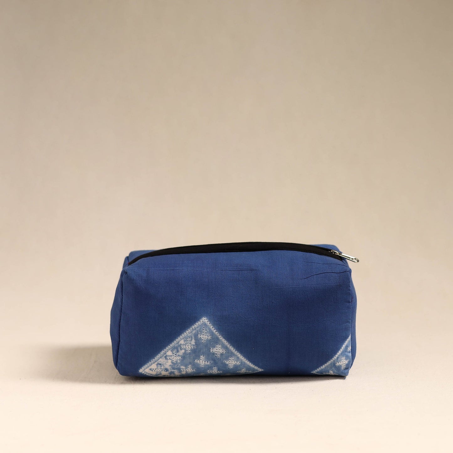 Blue Handmade Cotton Toiletry Bag