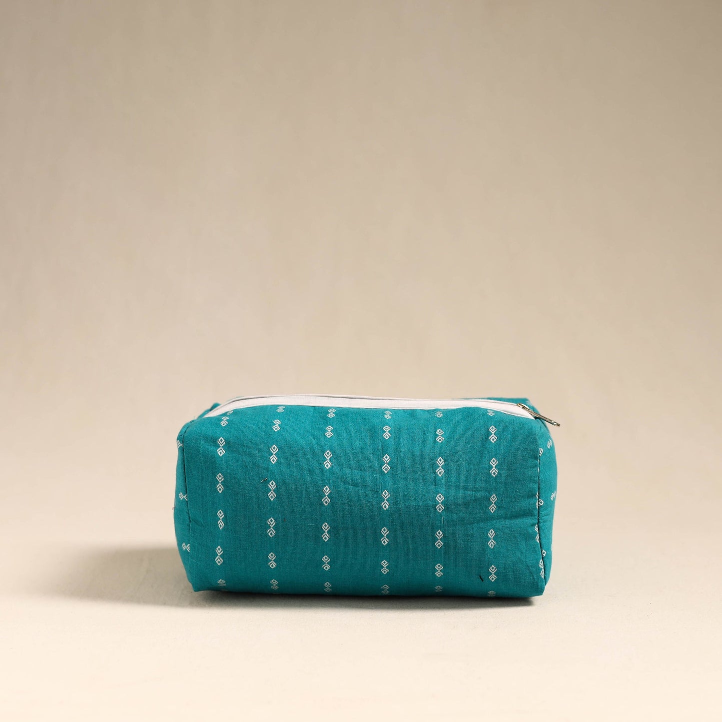 Blue Handmade Cotton Toiletry Bag