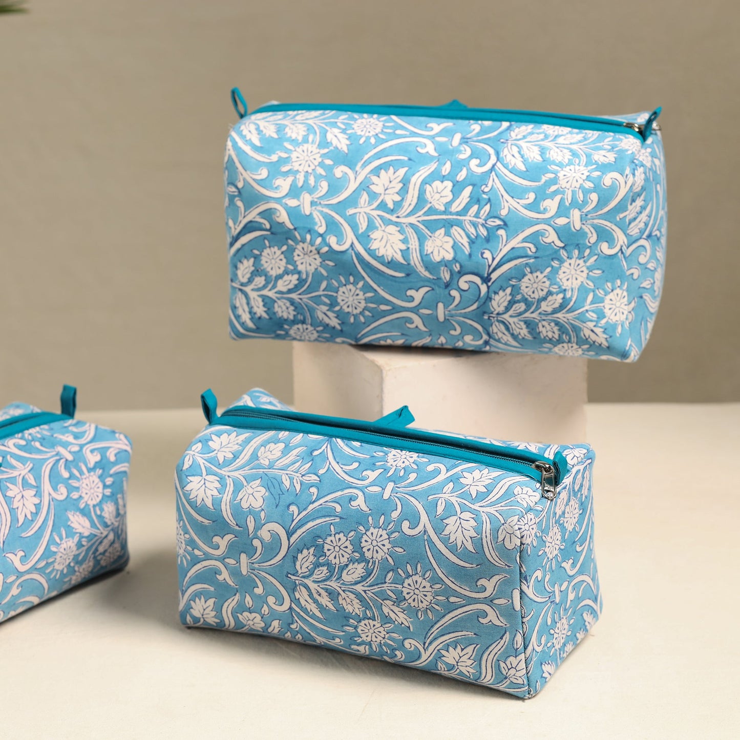 Handmade Cotton Toiletry Bags (Set of 3) 01