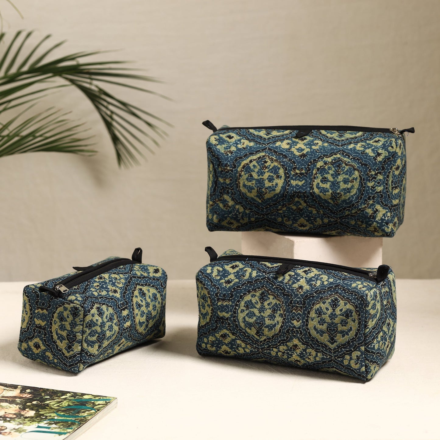 Handmade Cotton Toiletry Bags (Set of 3) 112