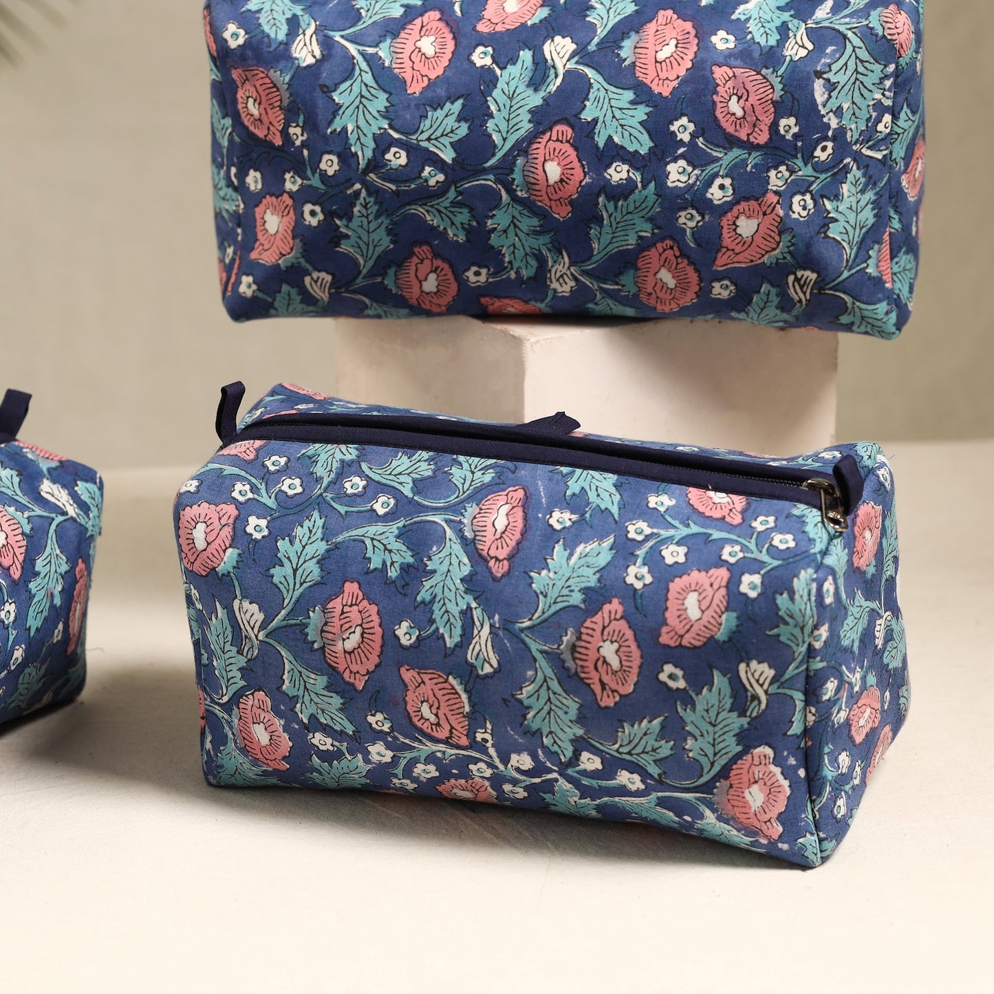 Handmade Cotton Toiletry Bags (Set of 3) 113