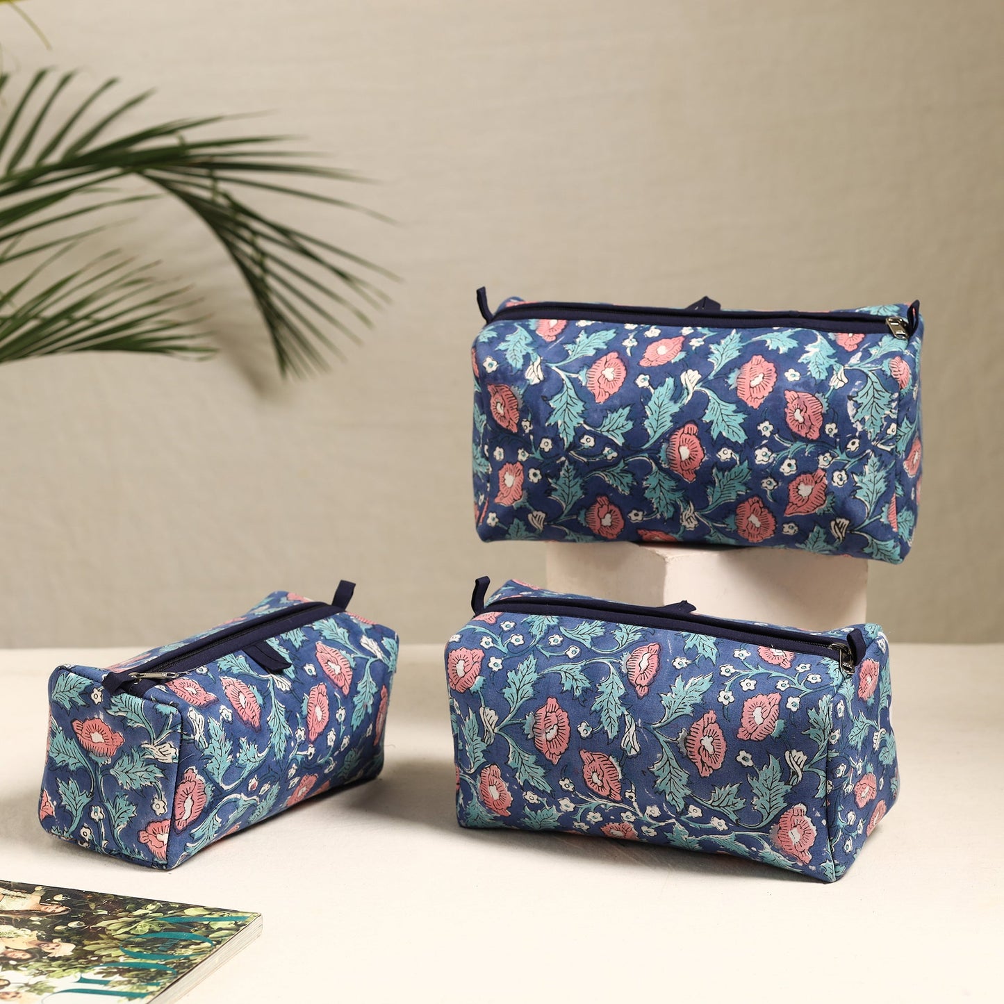 Handmade Cotton Toiletry Bags (Set of 3) 113
