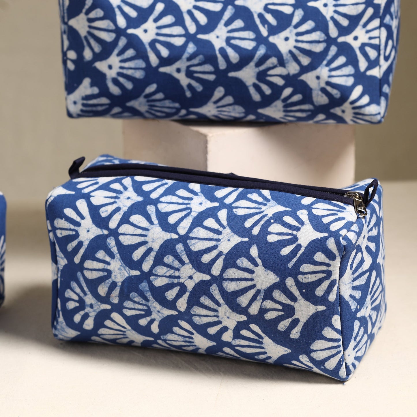 Handmade Cotton Toiletry Bags (Set of 3) 123