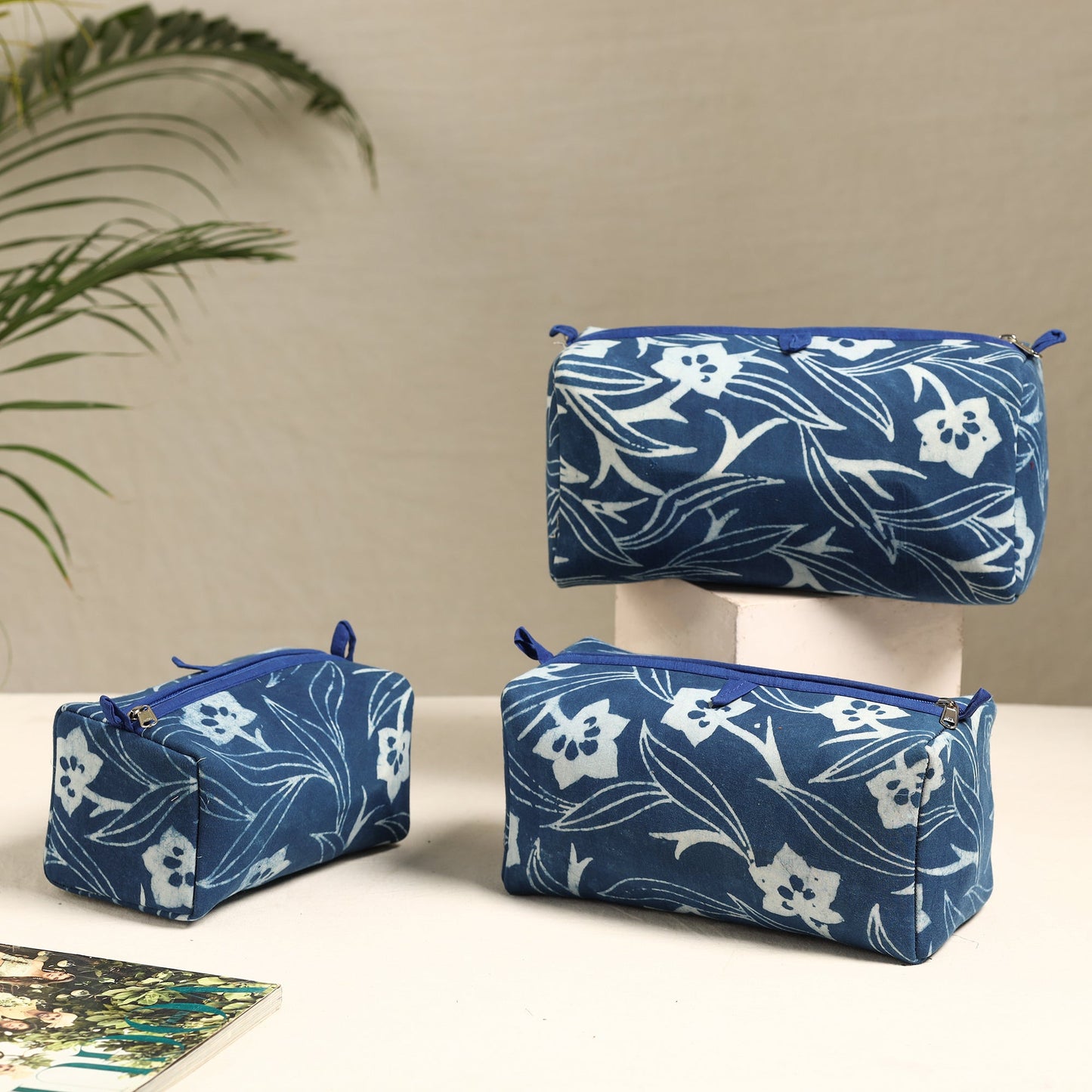Handmade Cotton Toiletry Bags (Set of 3) 13