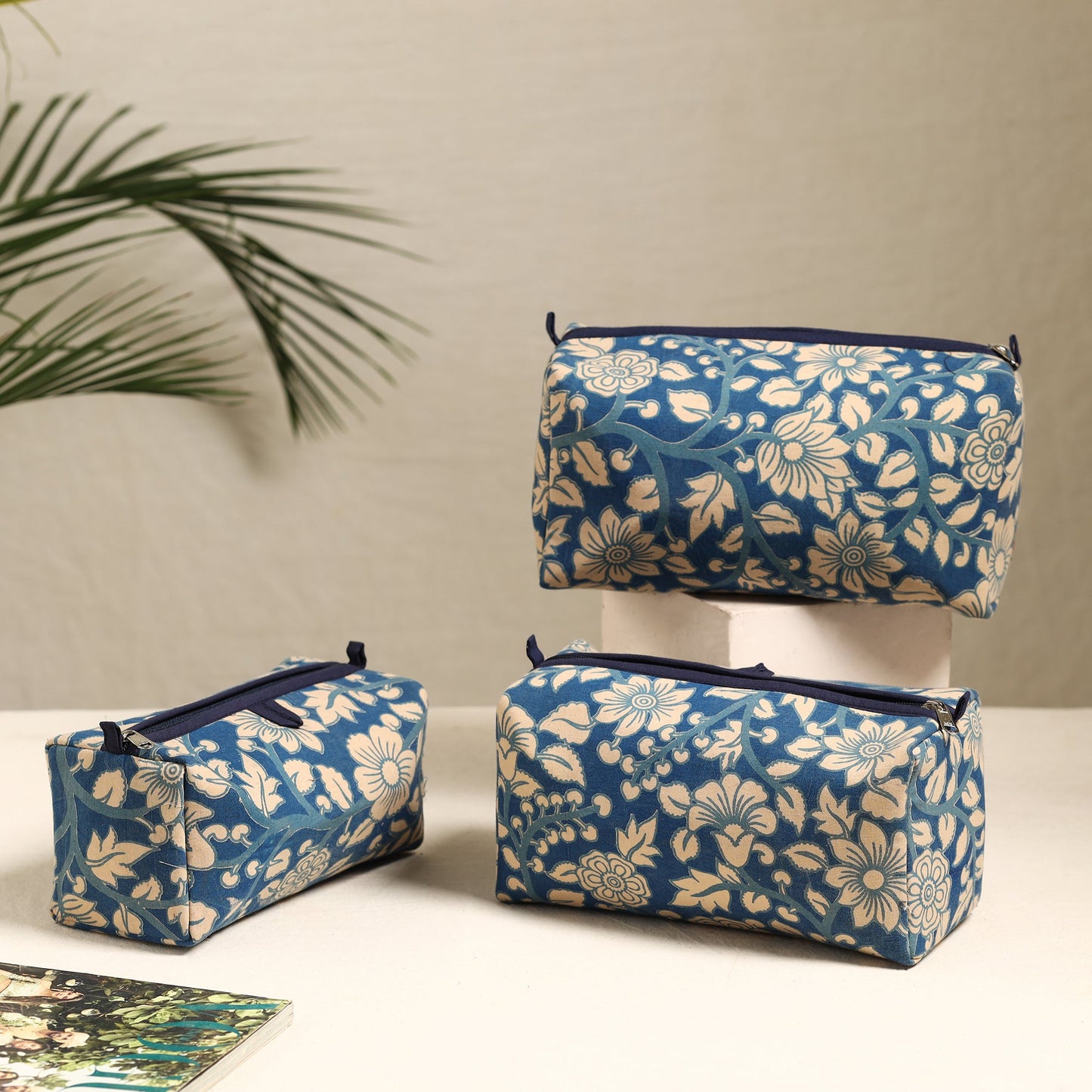 Handmade Cotton Toiletry Bags (Set of 3) 136