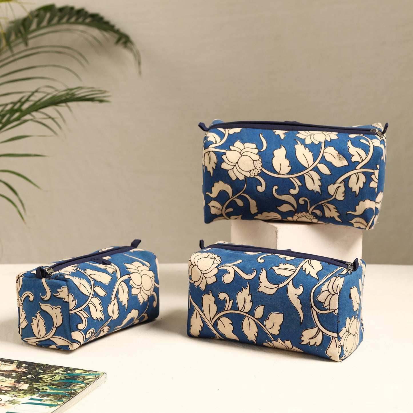 Handmade Cotton Toiletry Bags (Set of 3) 19