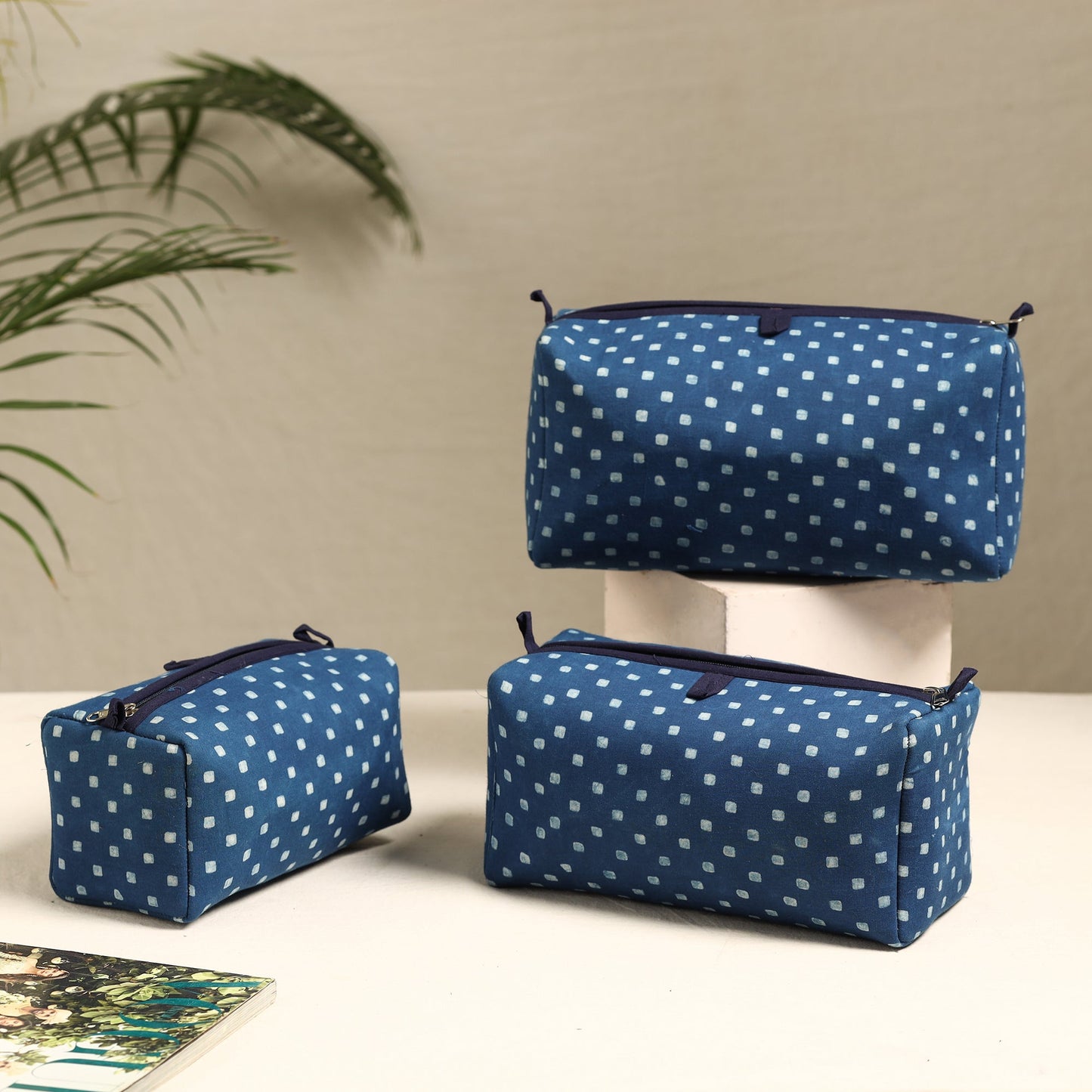 Handmade Cotton Toiletry Bags (Set of 3) 22