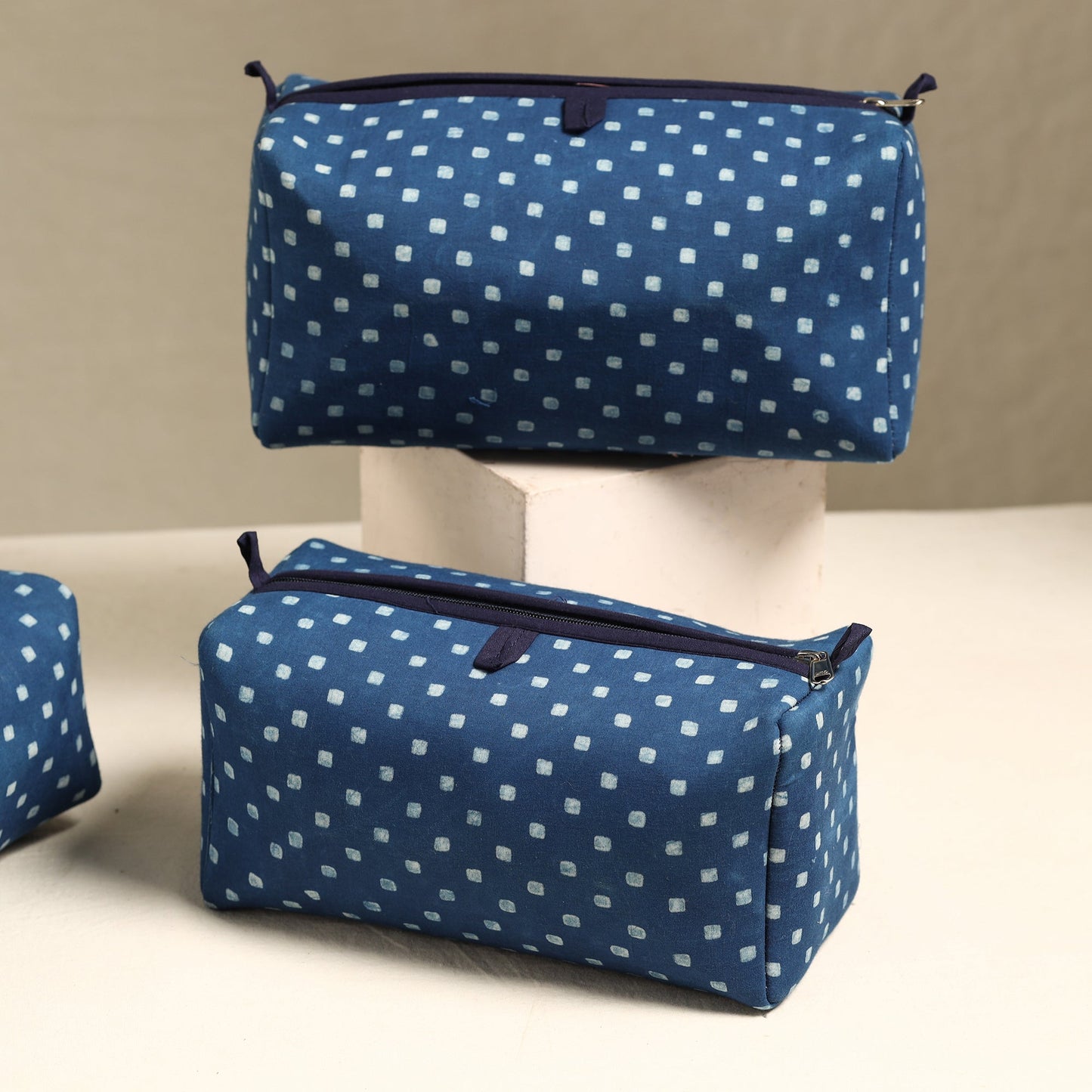 Handmade Cotton Toiletry Bags (Set of 3) 22