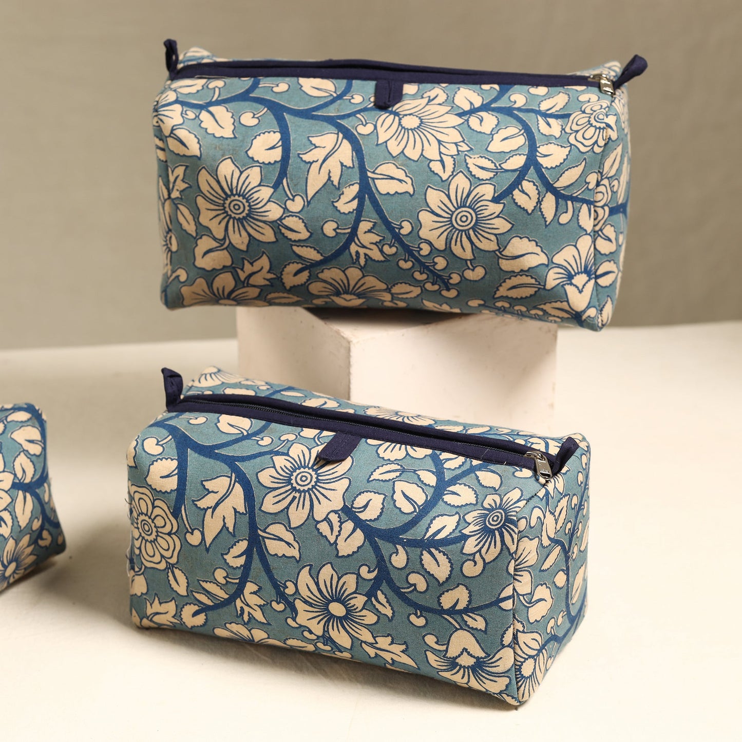 Handmade Cotton Toiletry Bags (Set of 3) 27