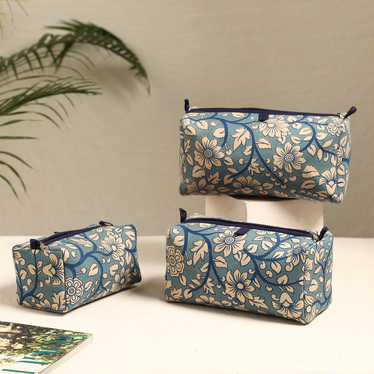 Handmade Cotton Toiletry Bags (Set of 3) 27