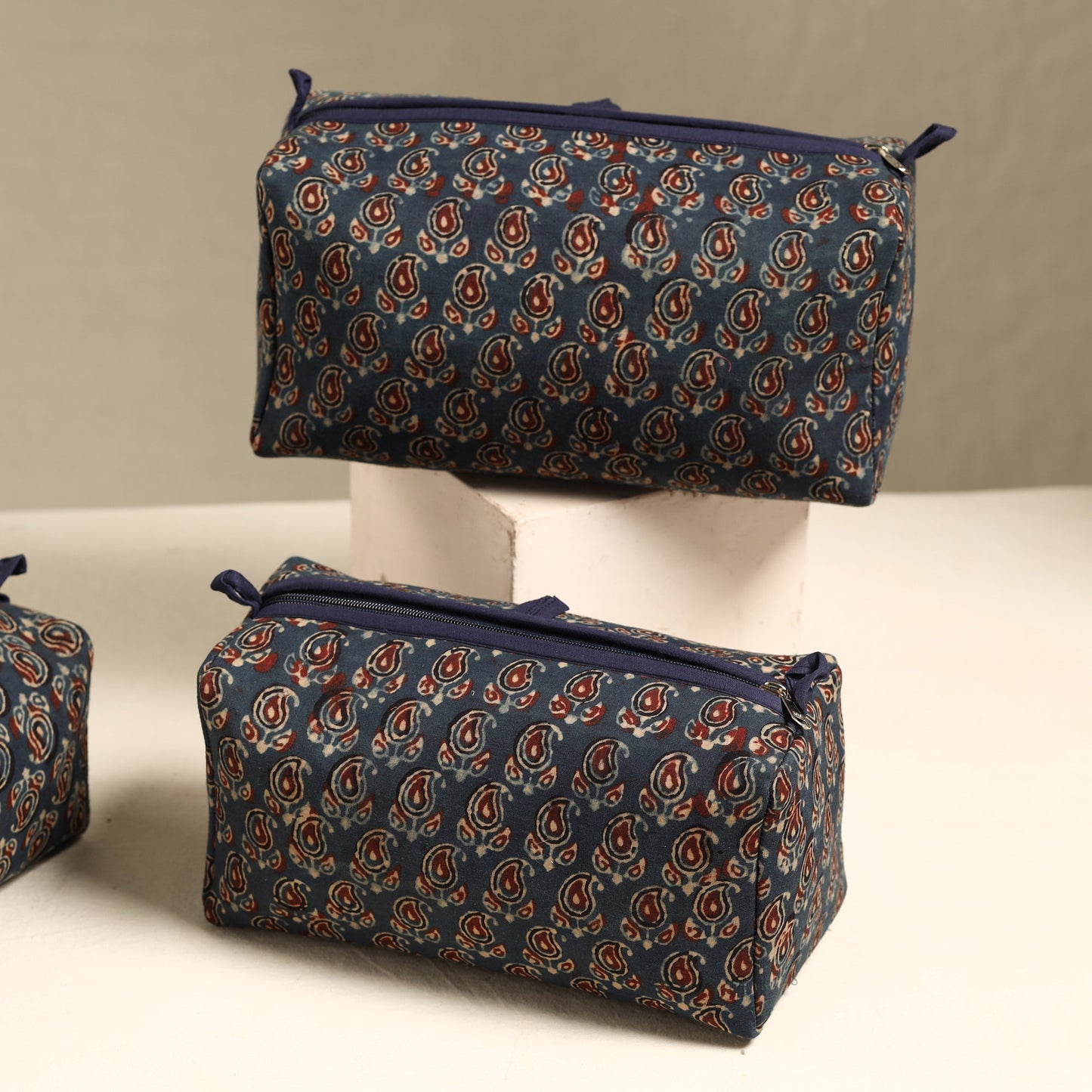 Handmade Cotton Toiletry Bags (Set of 3) 28