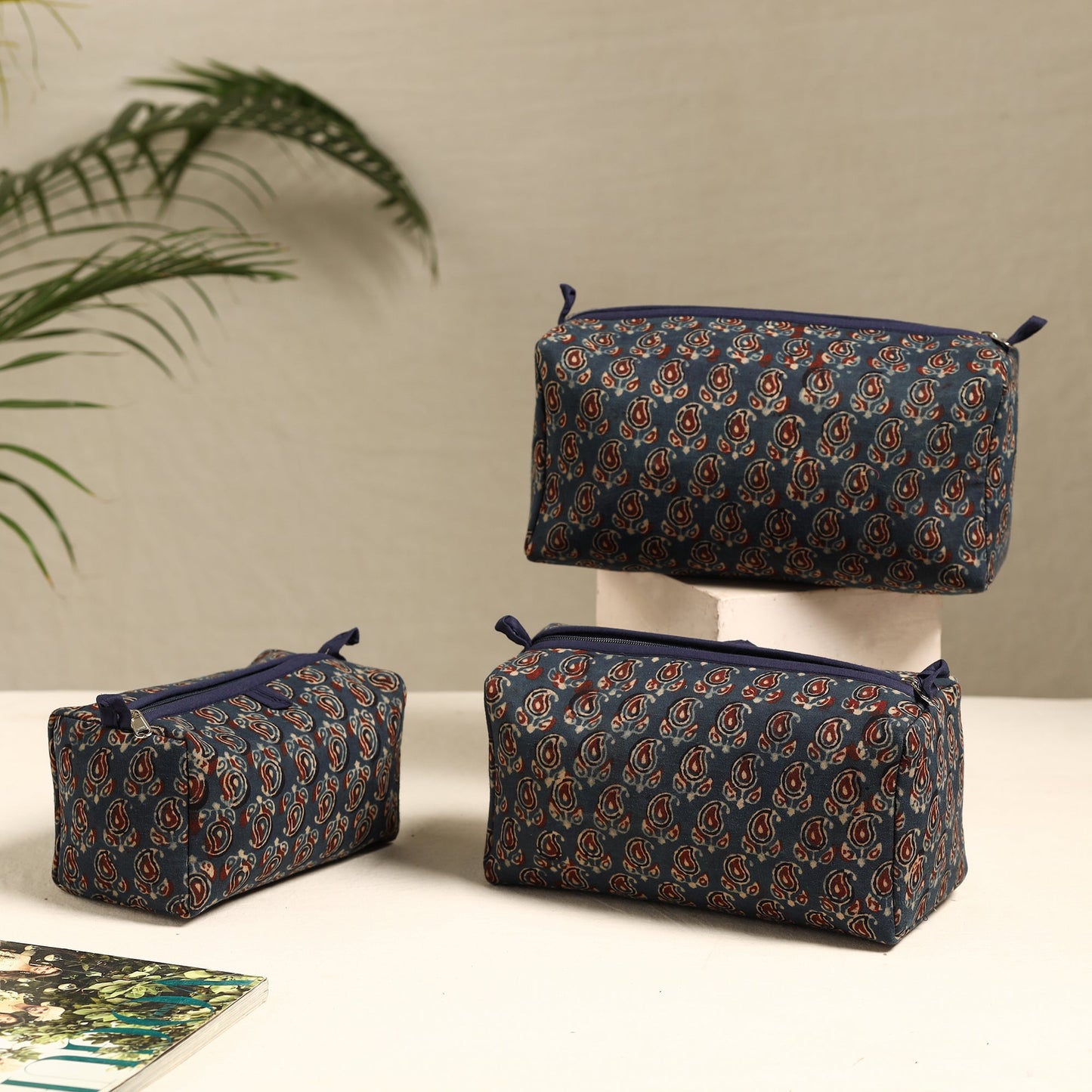 Handmade Cotton Toiletry Bags (Set of 3) 28