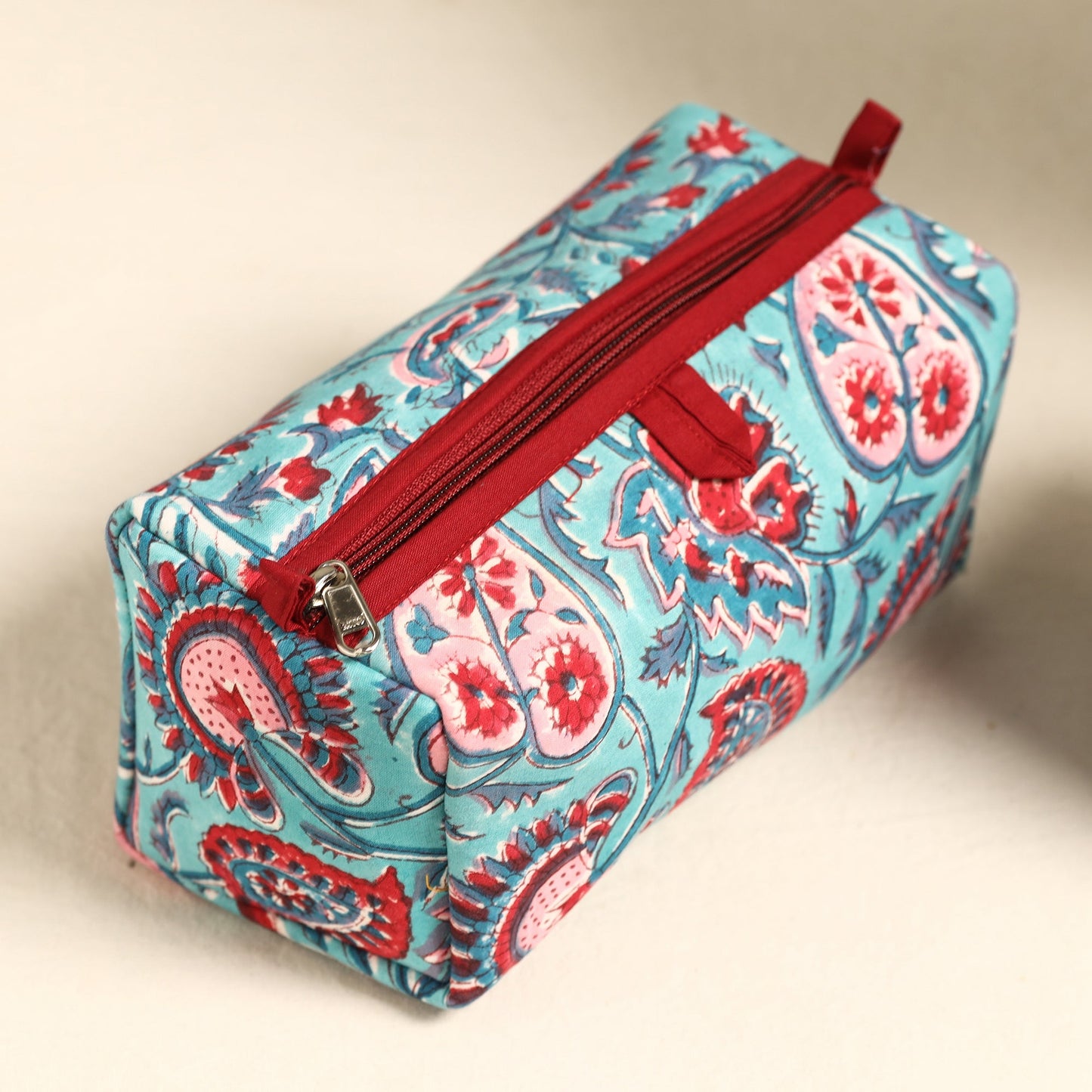 Blue Handmade Cotton Toiletry Bags (Set of 3) 51