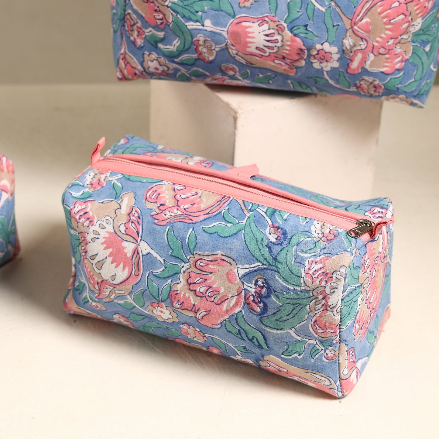 Handmade Cotton Toiletry Bags (Set of 3) 57