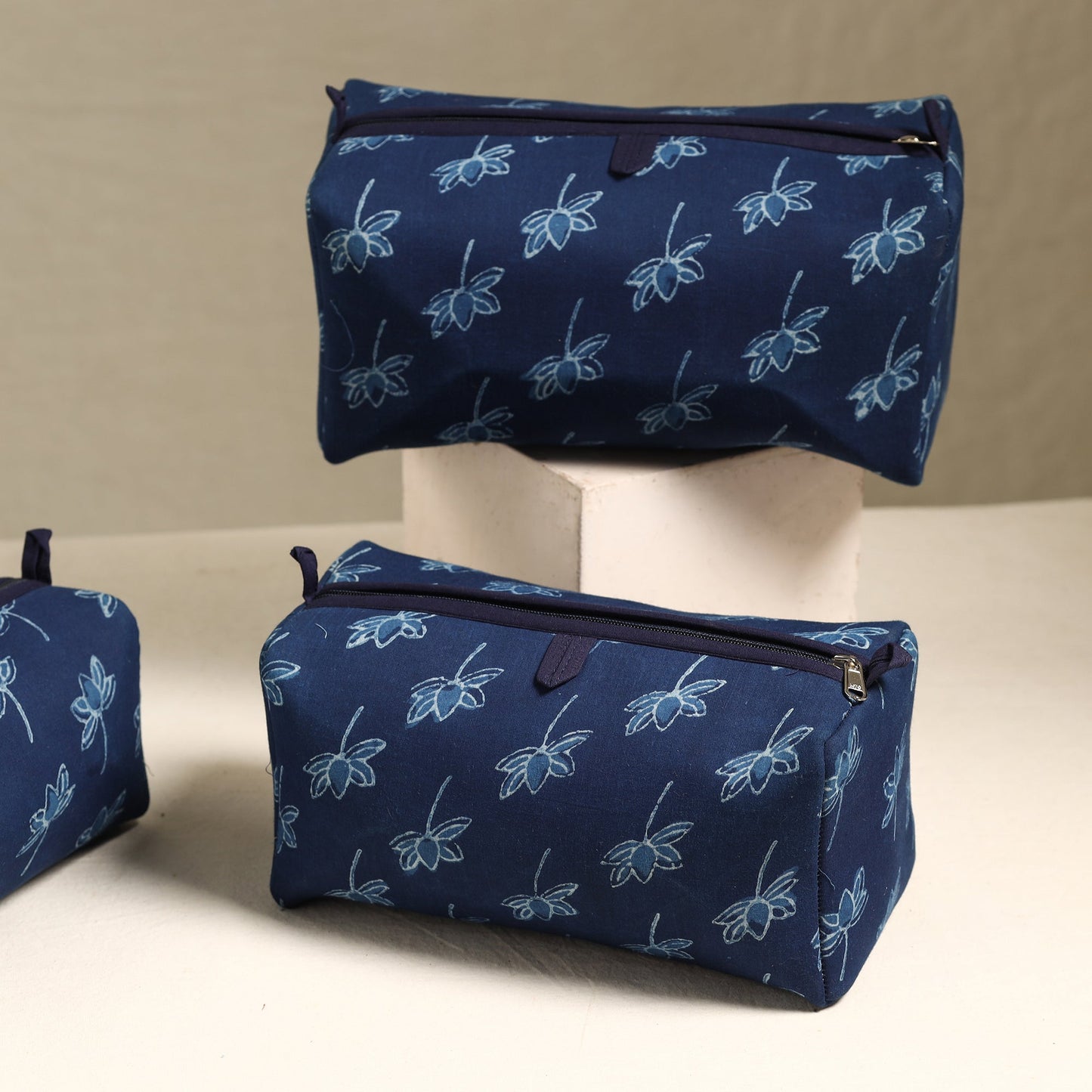 Handmade Cotton Toiletry Bags (Set of 3) 65