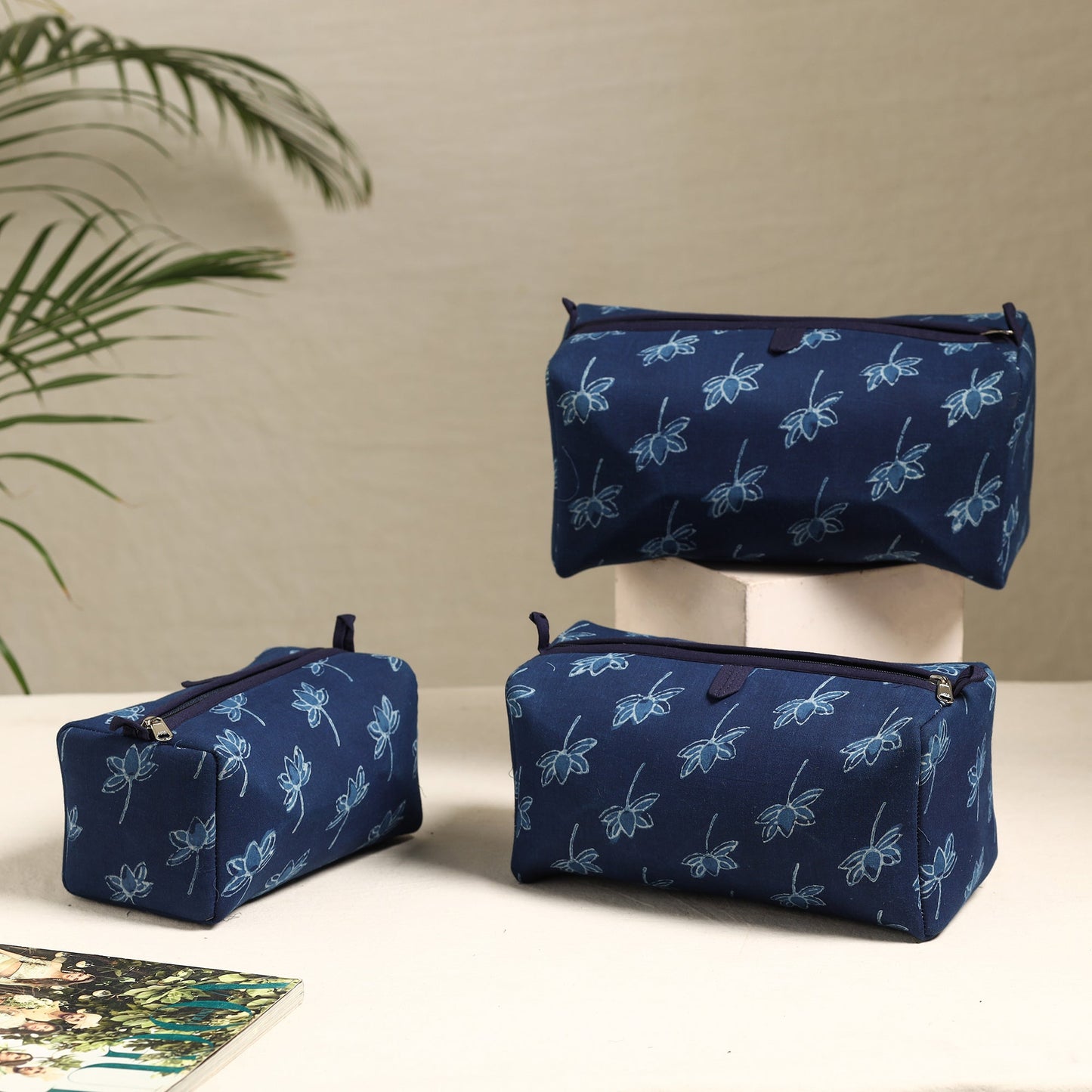 Handmade Cotton Toiletry Bags (Set of 3) 65