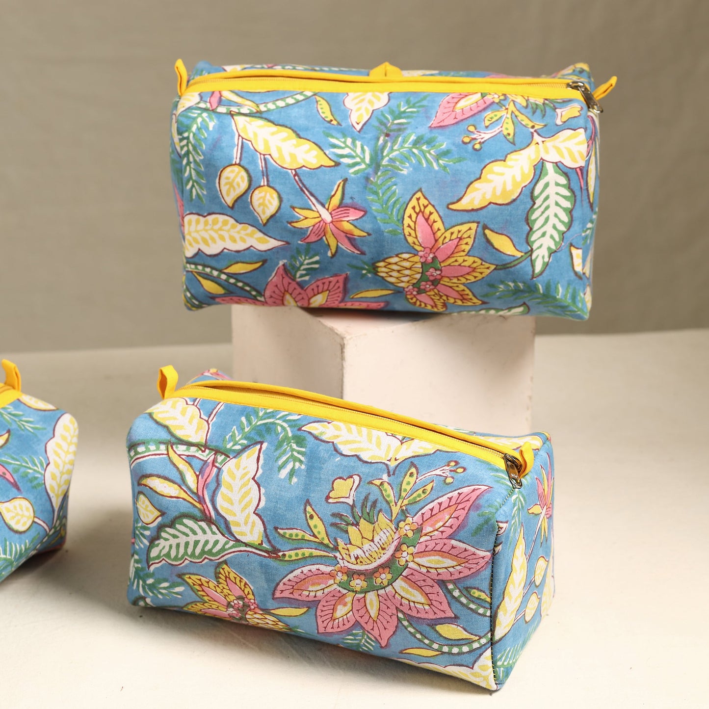 Handmade Cotton Toiletry Bags (Set of 3) 71