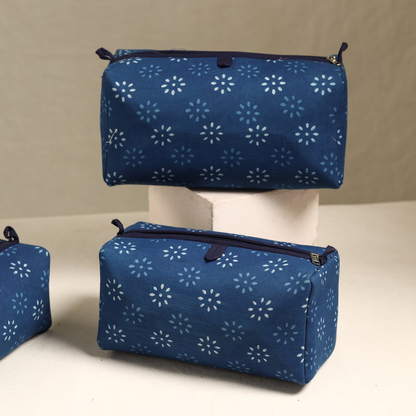 Handmade Cotton Toiletry Bags (Set of 3) 82