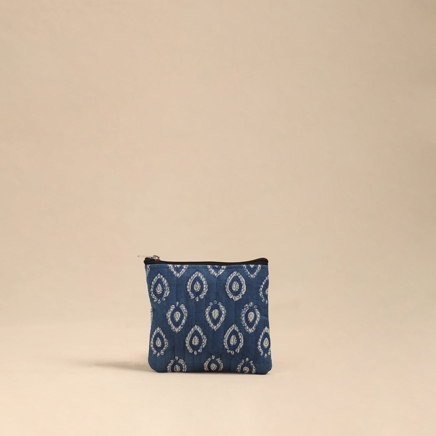 Blue Handmade Cotton Utility Pouches (Set of 3)