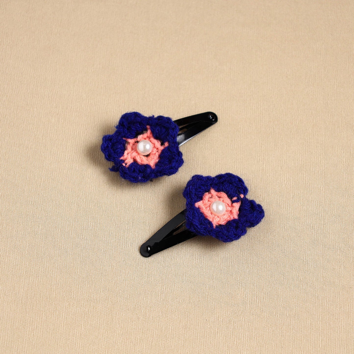 Handmade Crochet Tik-Tak Hair Clip (set of 2)