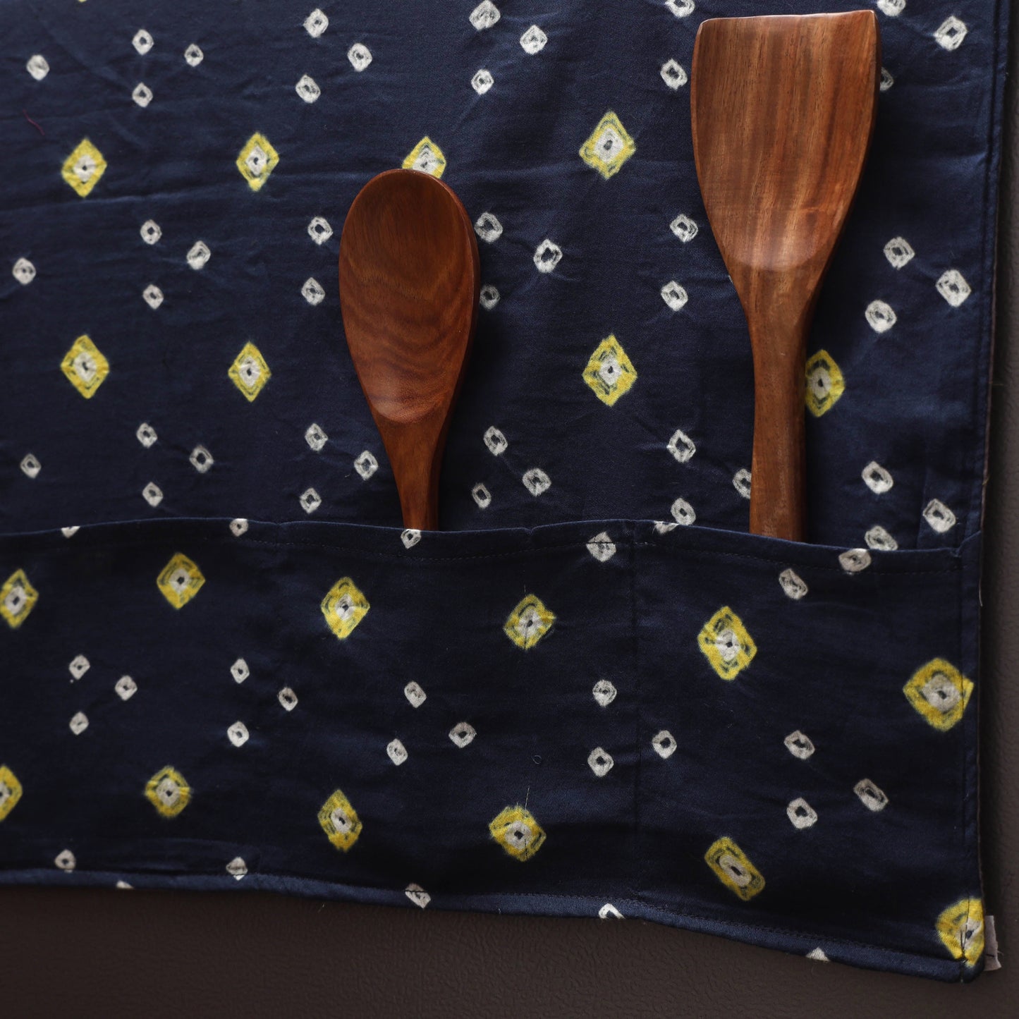 Handmade fridge top cover with multiple pockets 86