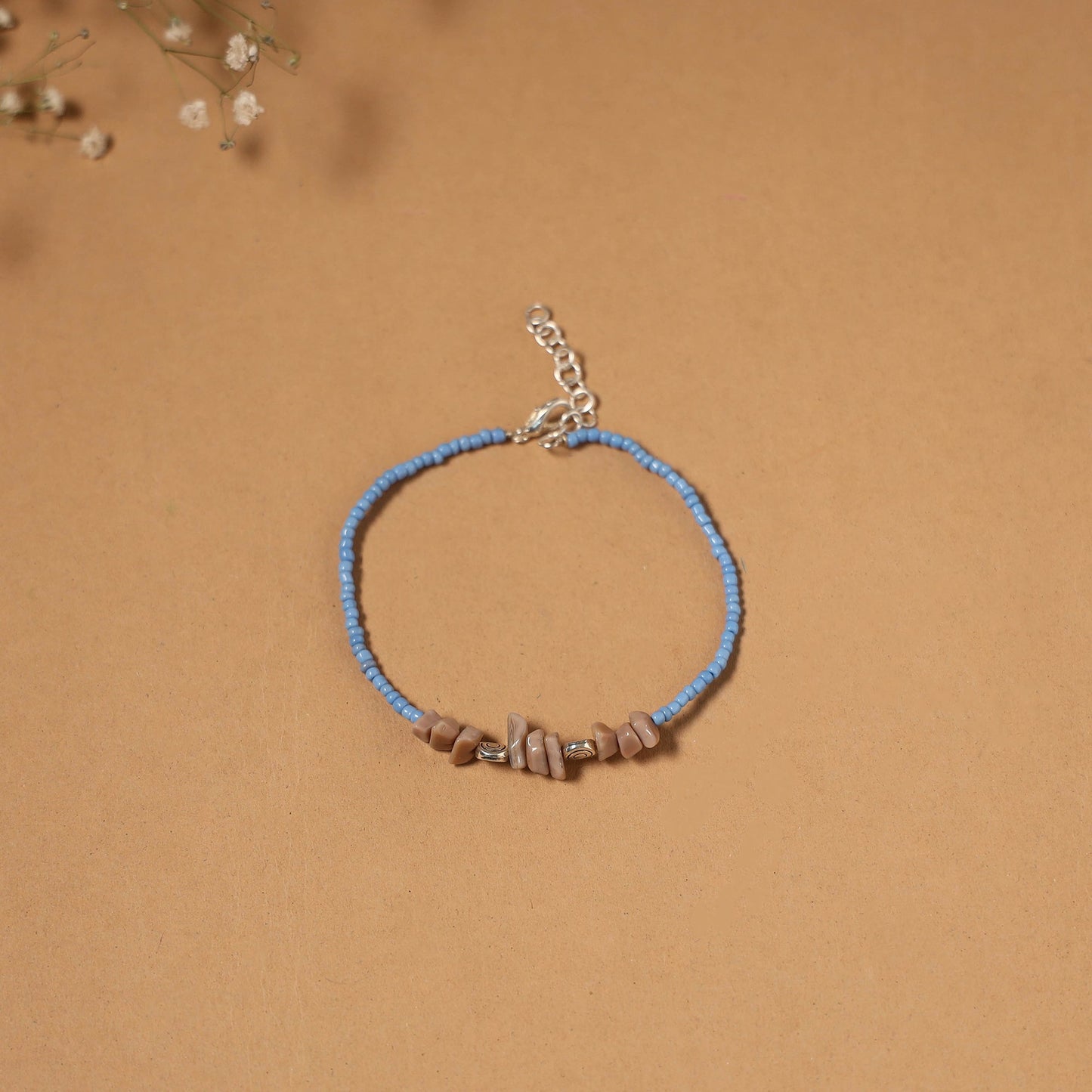 Handmade gs bead work anklet 09 - handcrafted
