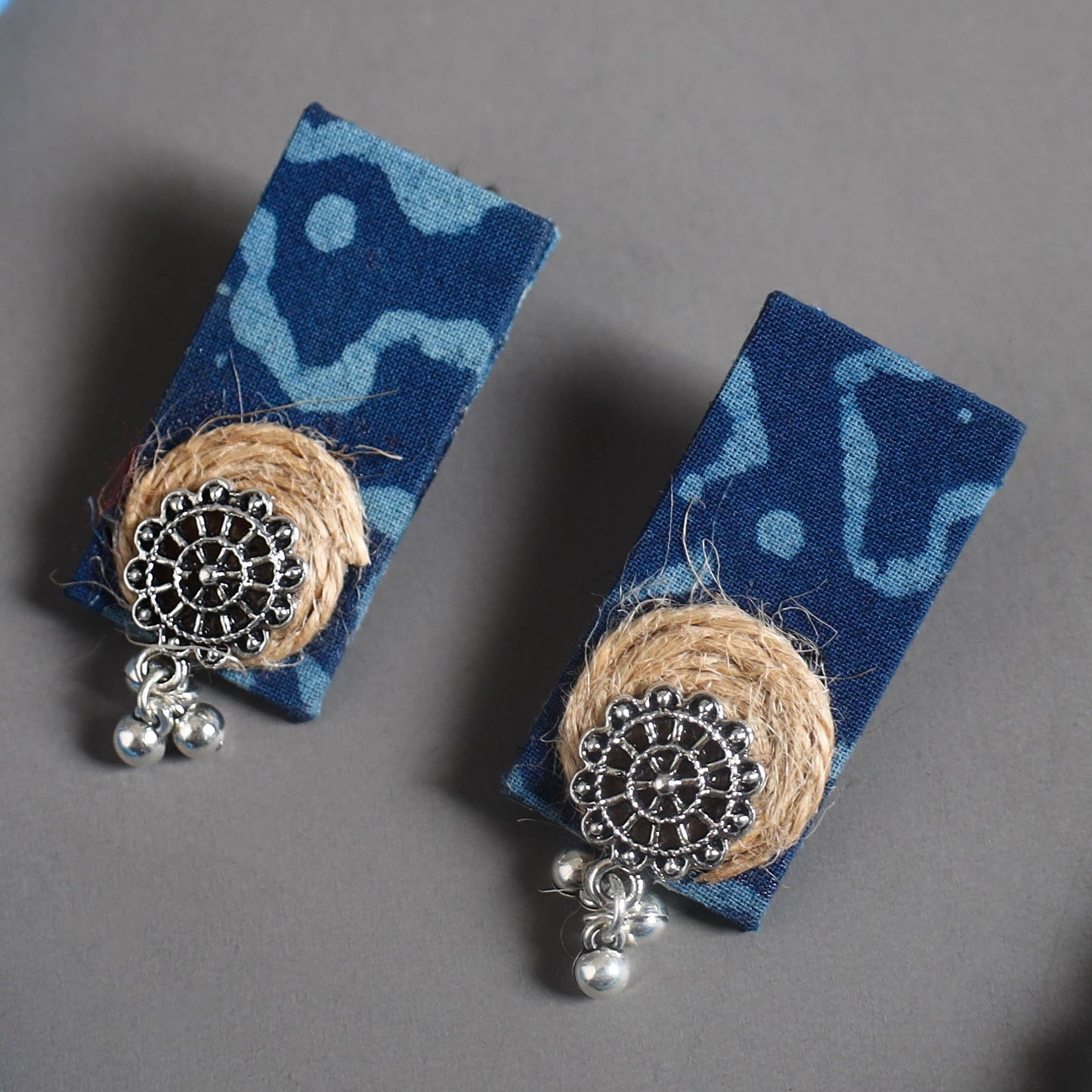 Handmade GS Jute Fabart Necklace Set 09