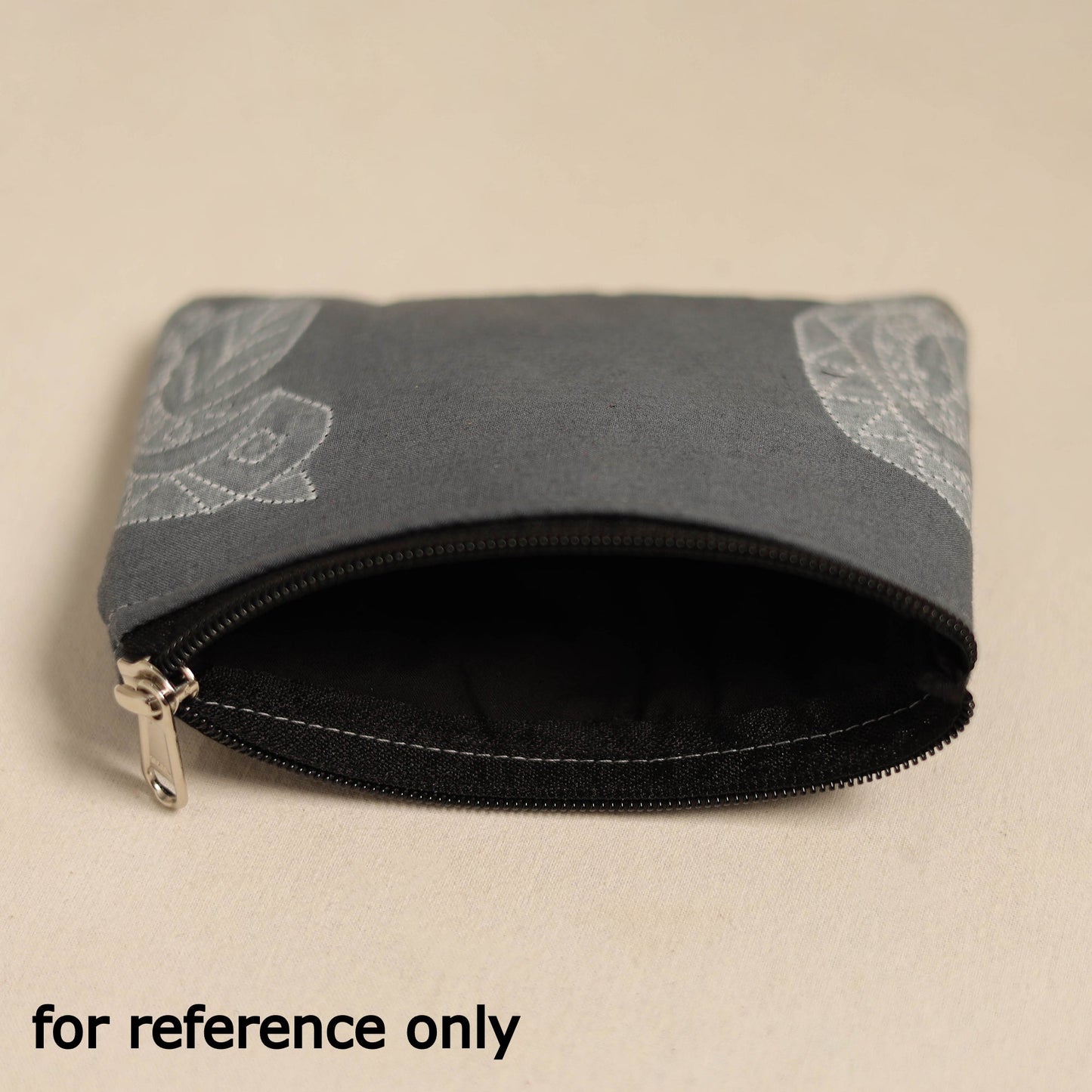 Blue Handmade Quilted Cotton Coin Pouch Online in India