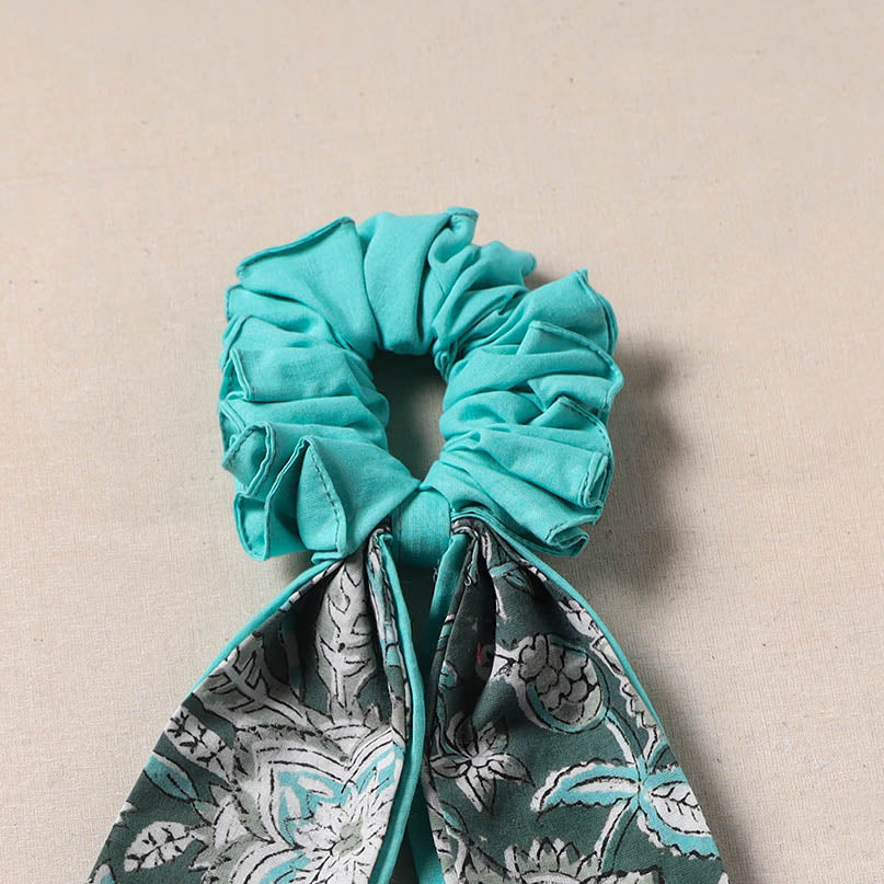 Handmade rubber band/scarf scrunchie 04 - handcrafted
