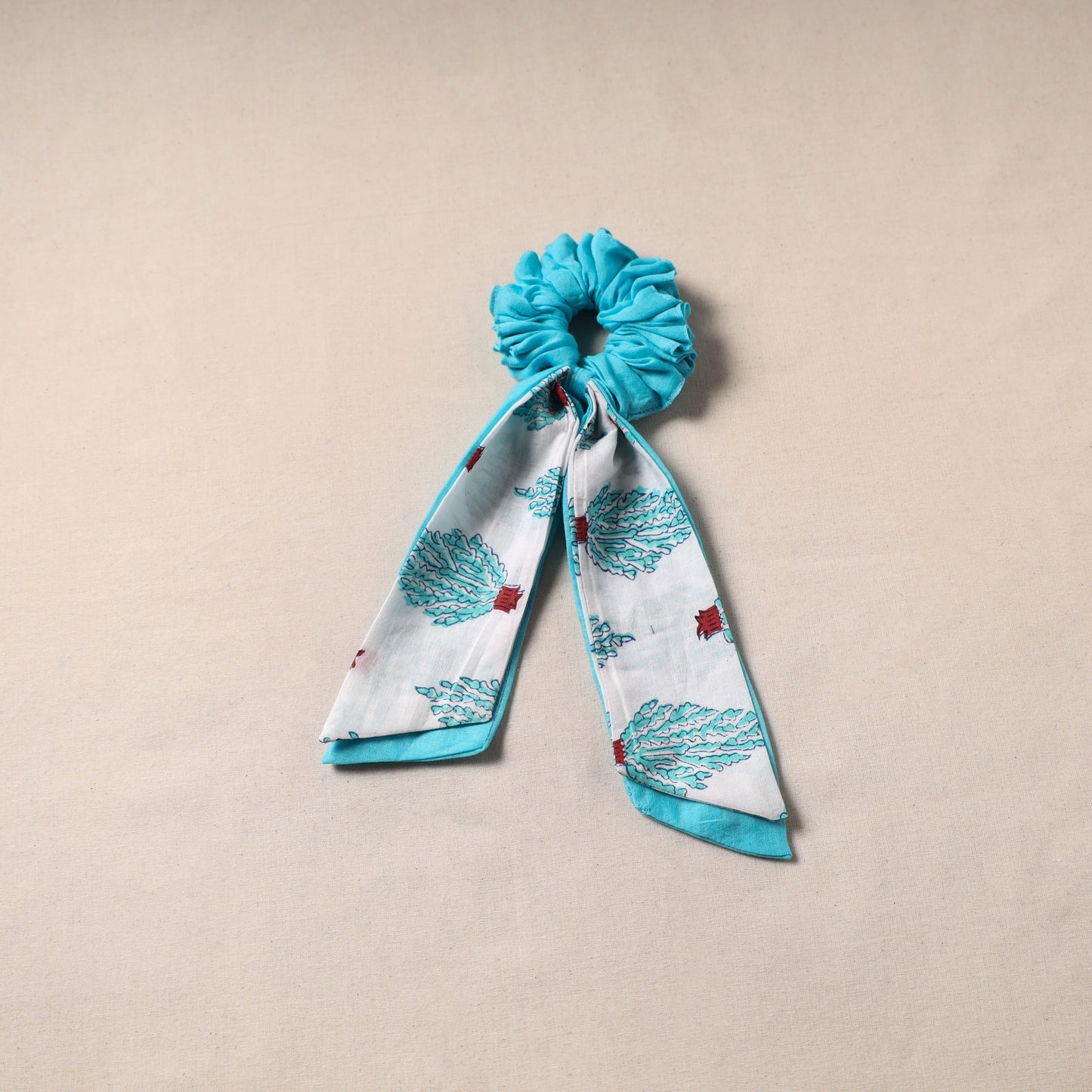Handmade rubber band/scarf scrunchie 37 - handcrafted