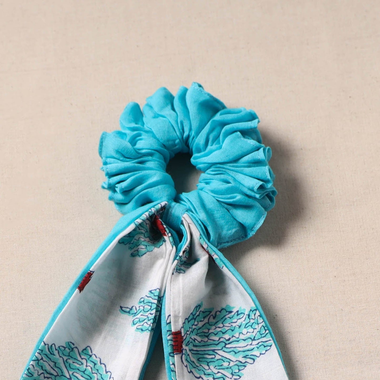 Handmade rubber band/scarf scrunchie 37 - handcrafted