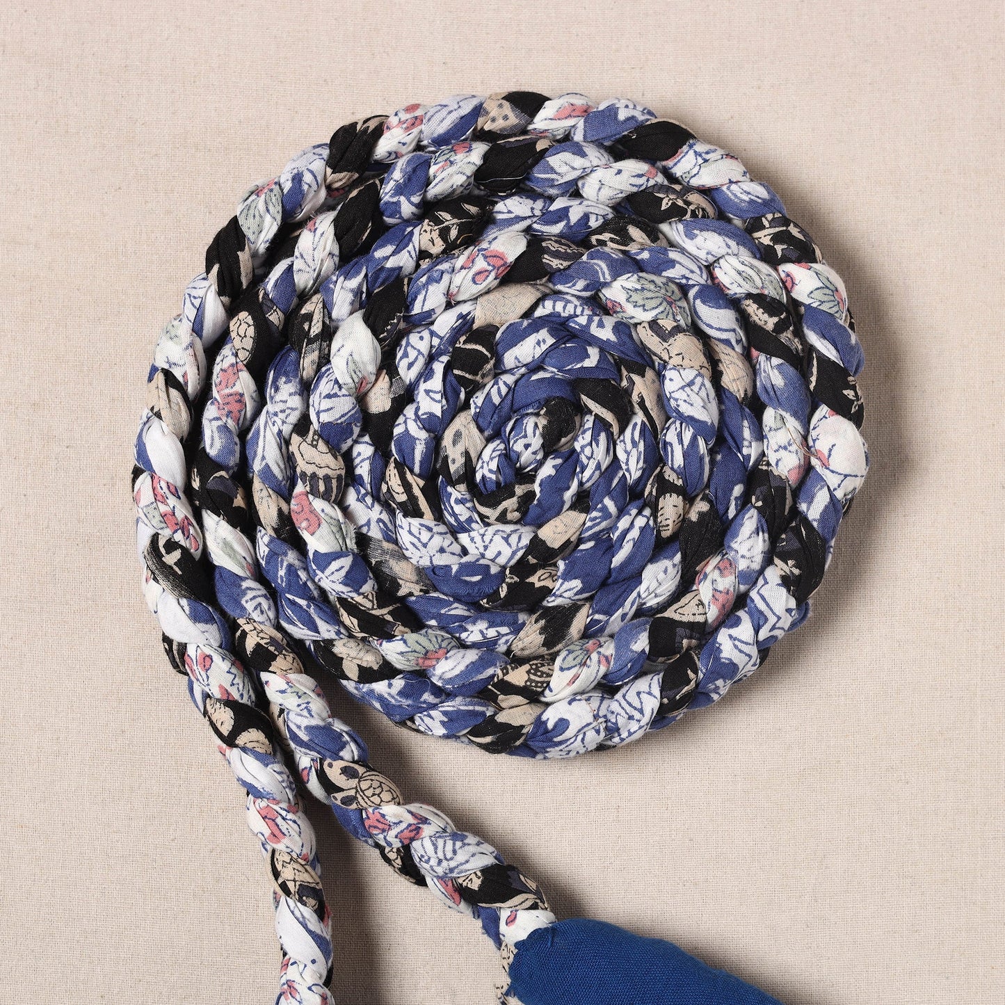Handmade Upcycled Fabric Skipping Rope