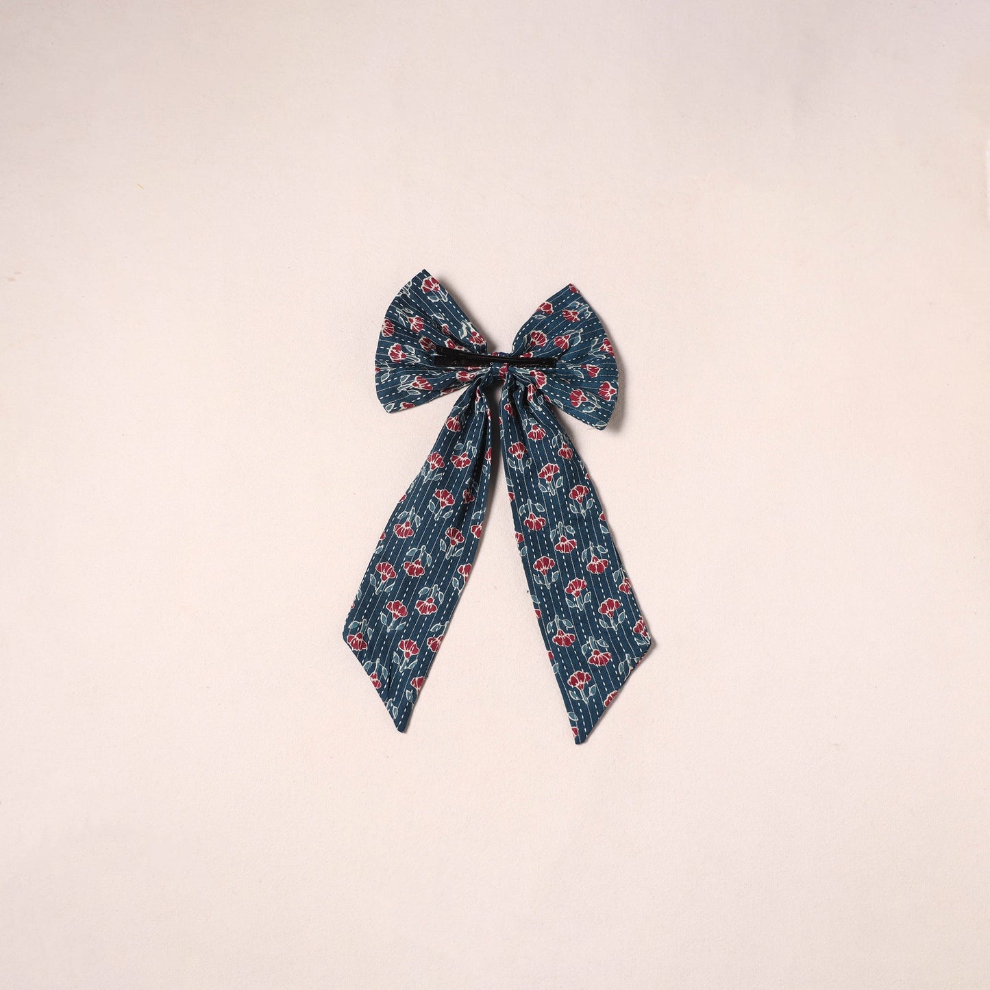 Handmade women’s bow hair clip 66 - handcrafted