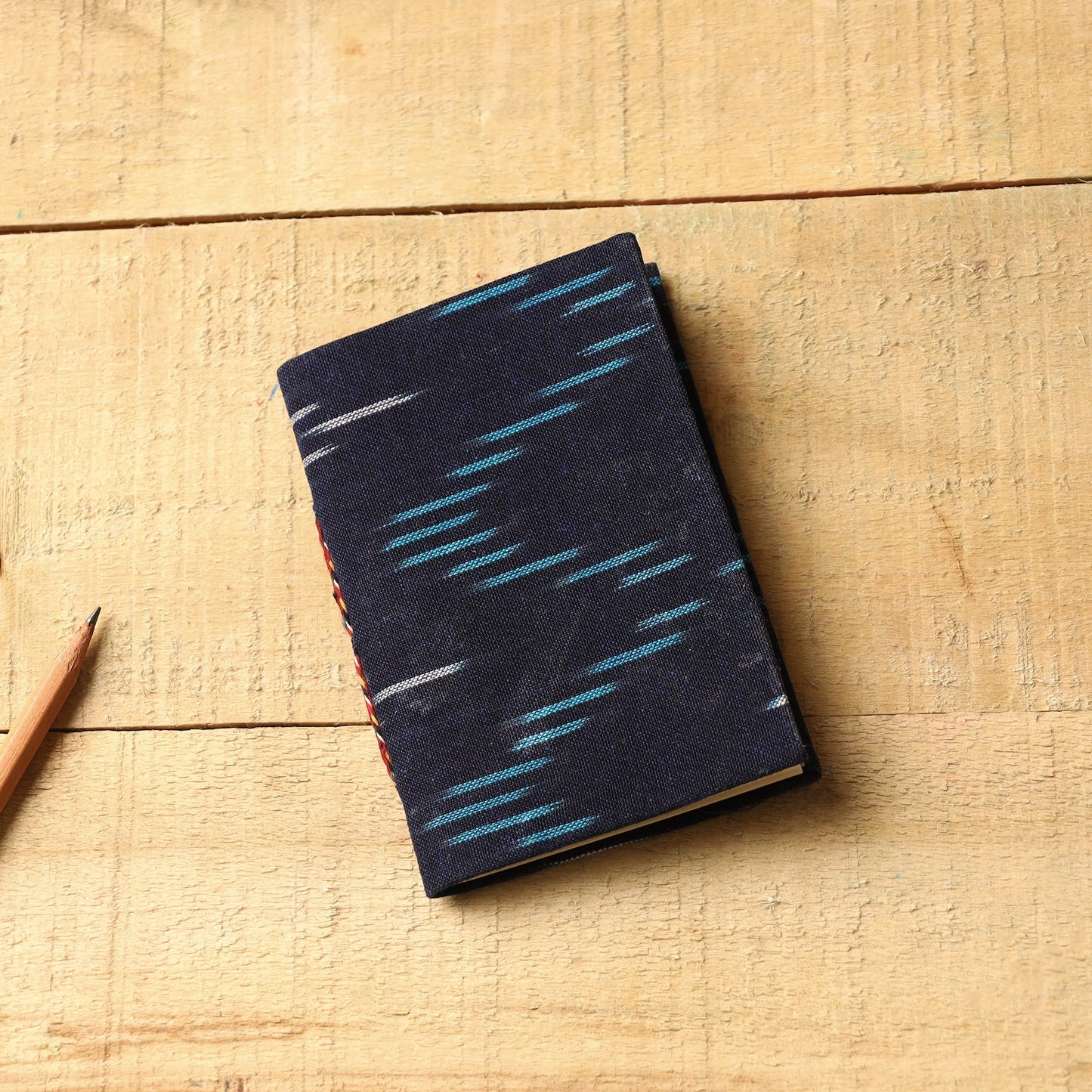 Ikat Fabric Cover Handmade Paper Notebook