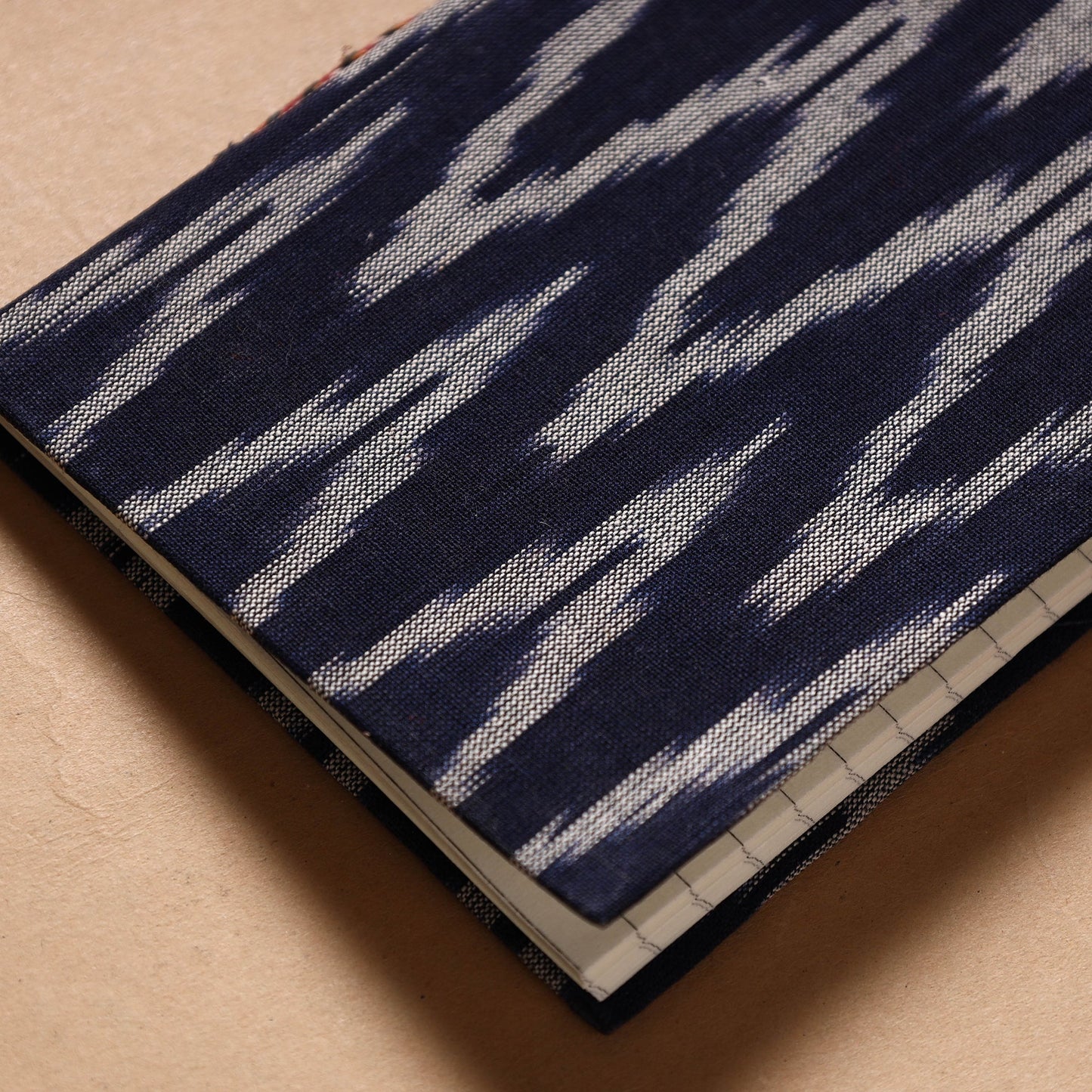 Ikat Fabric Cover Handmade Paper Notebook