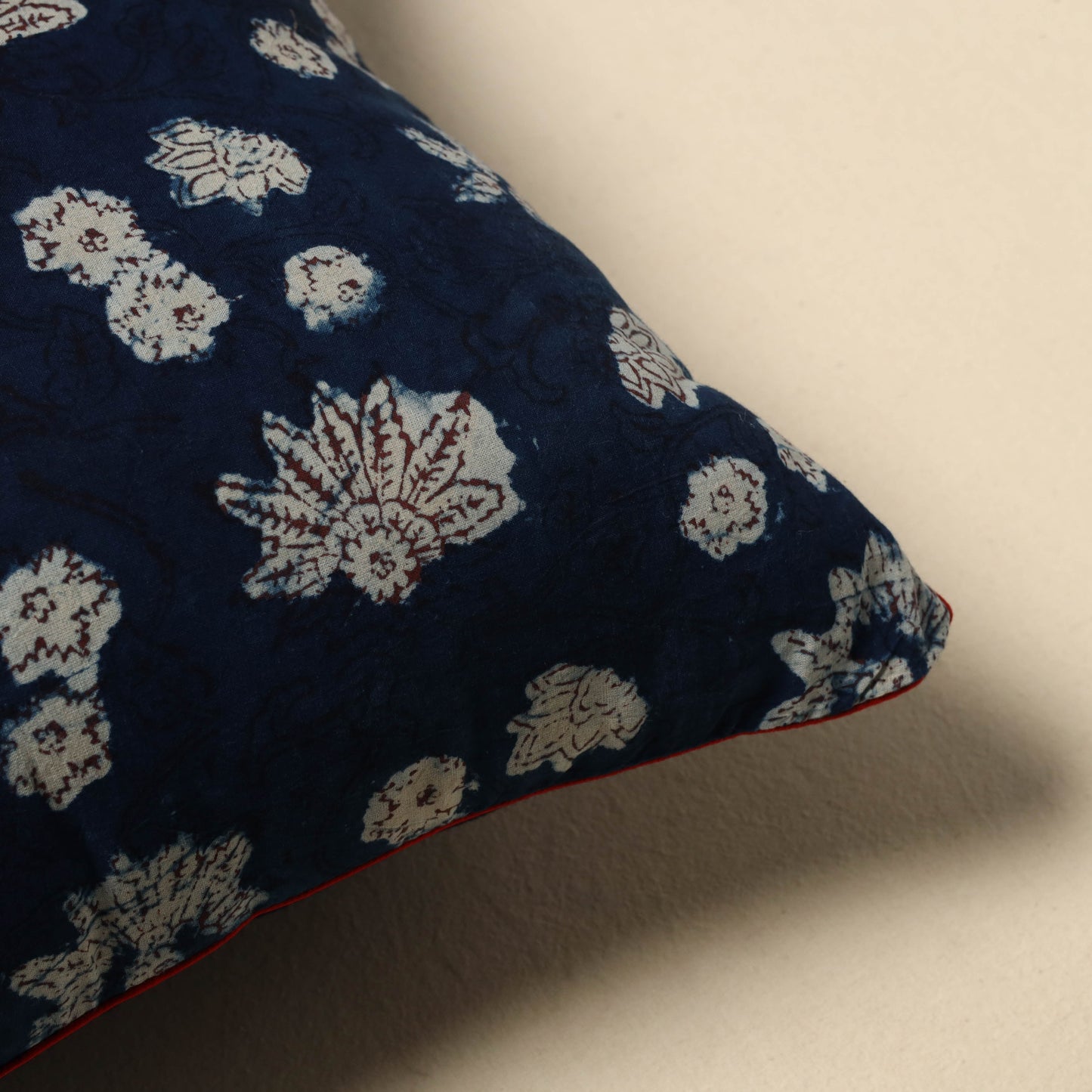 Indigo bagru cushion cover 08 - handcrafted