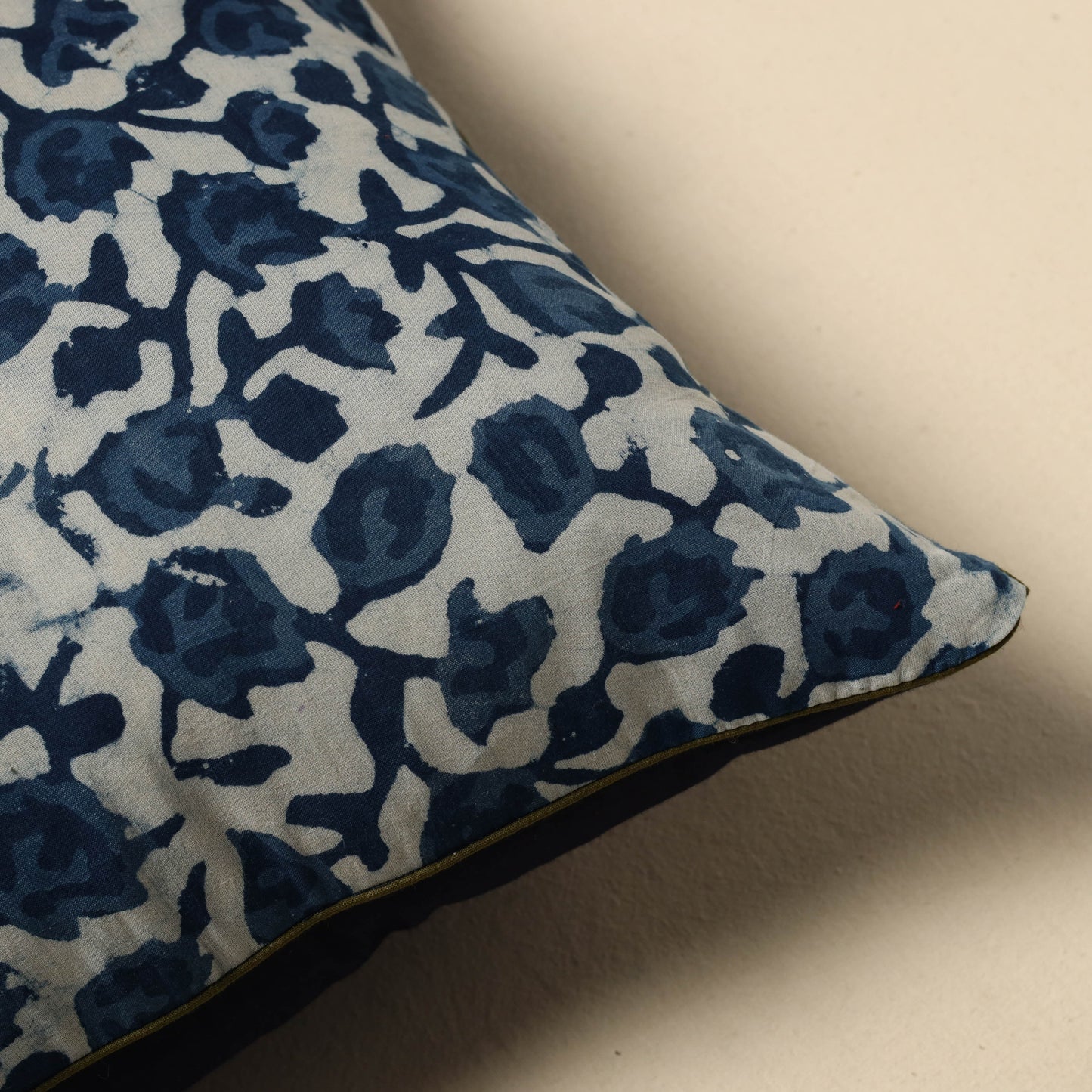 Indigo bagru cushion cover 10 - handcrafted