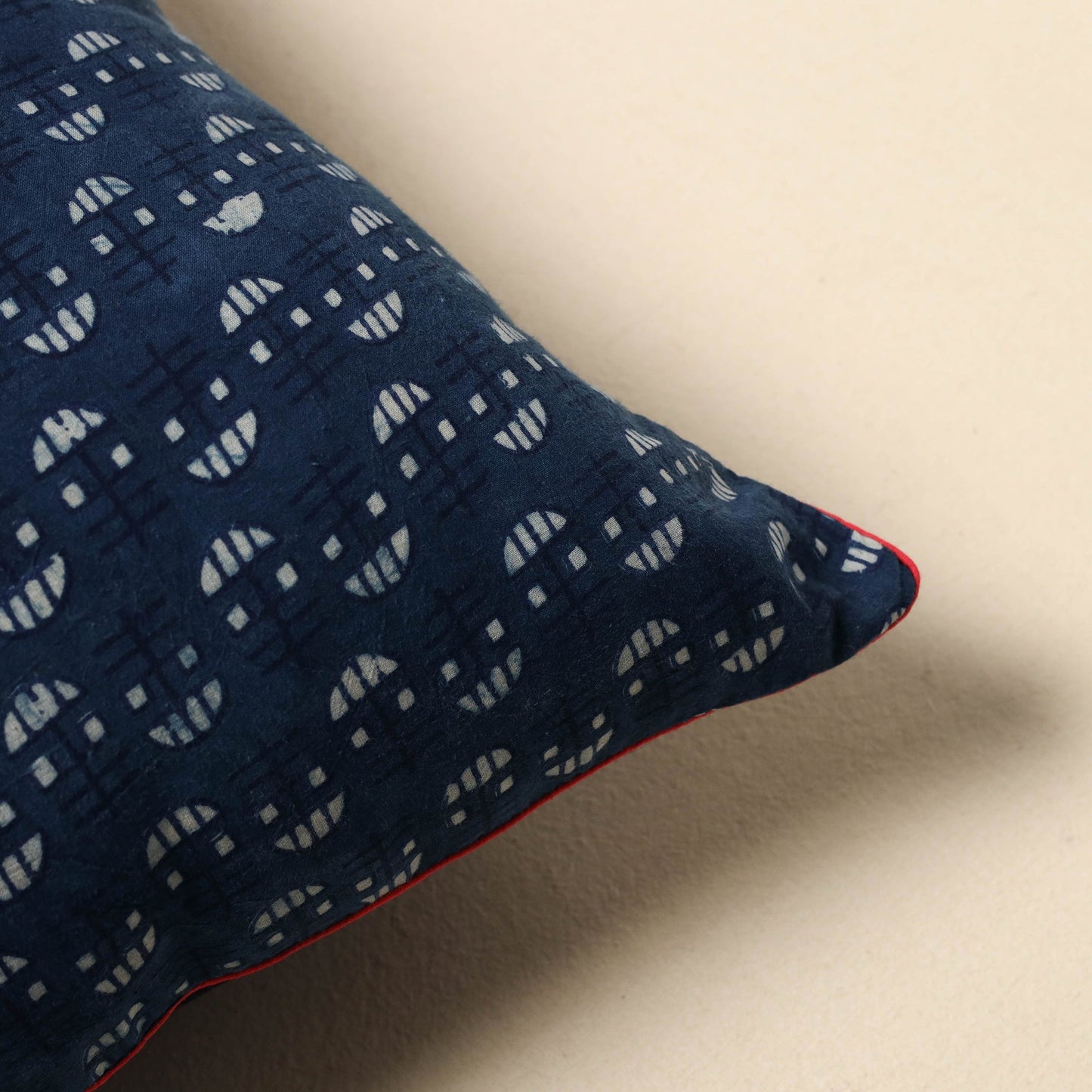 Indigo bagru cushion cover 12 - handcrafted