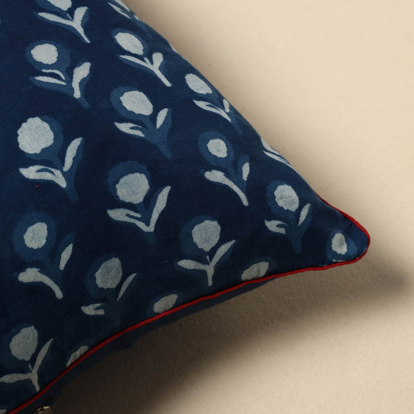 Indigo bagru cushion cover 14 - handcrafted