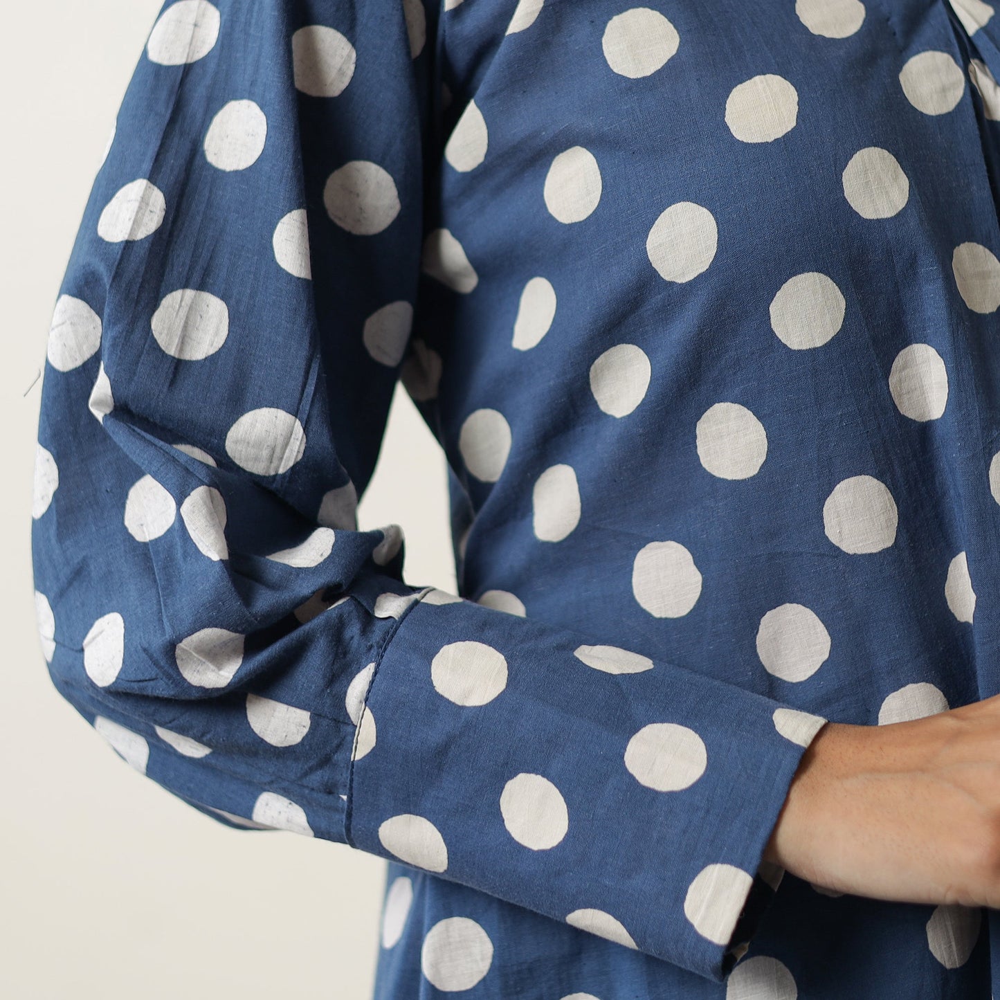 Indigo Hand Block Printed Cotton Co-Ord Set 09 by ITOKRI CASUALS