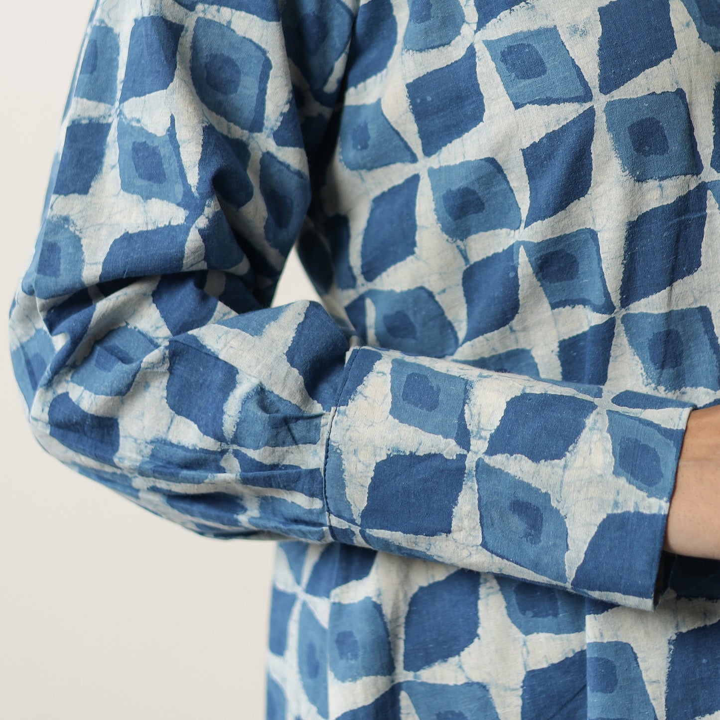 Indigo Hand Block Printed Cotton Co-Ord Set 10 by ITOKRI CASUALS