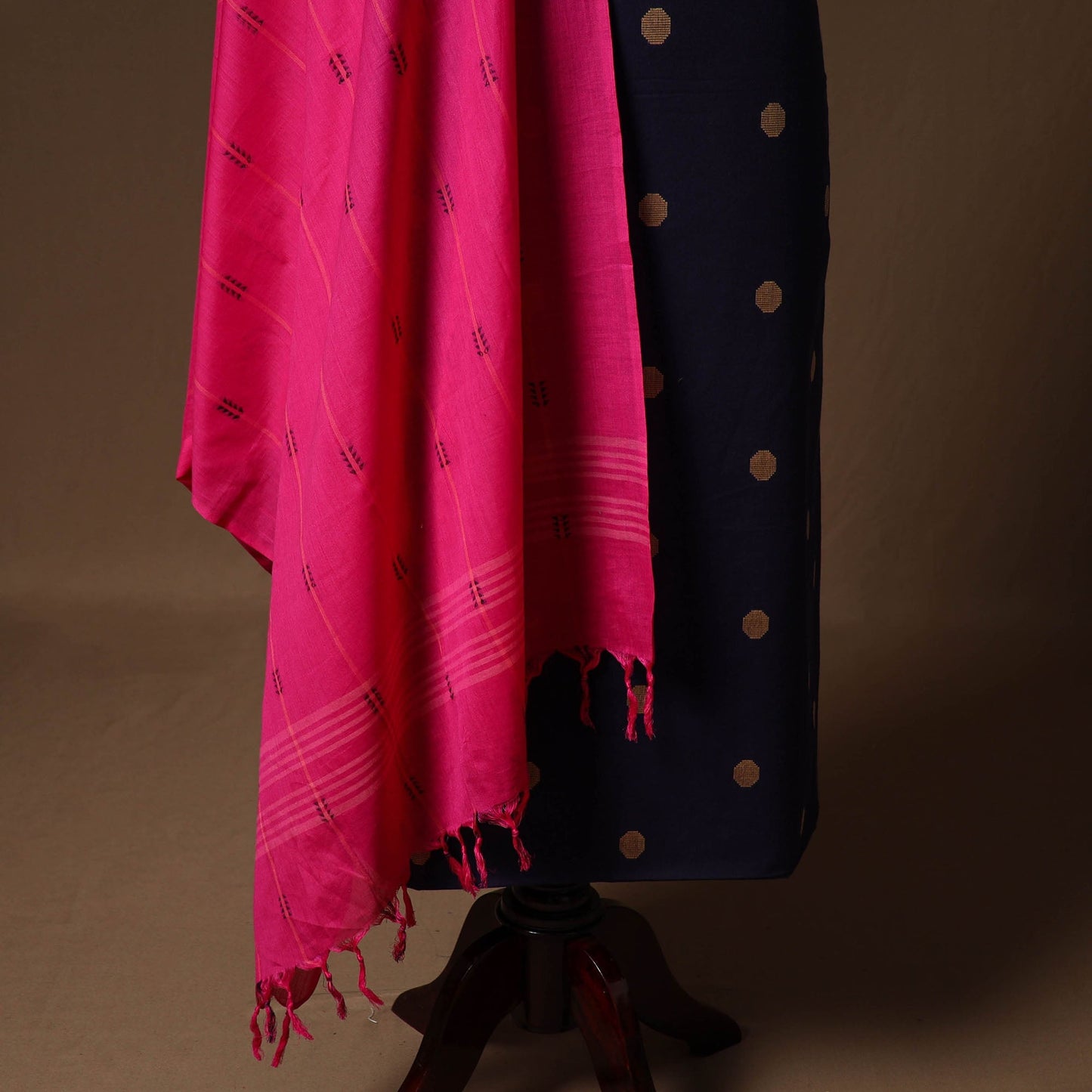 Jacquard cotton 2pc unstitched dress material