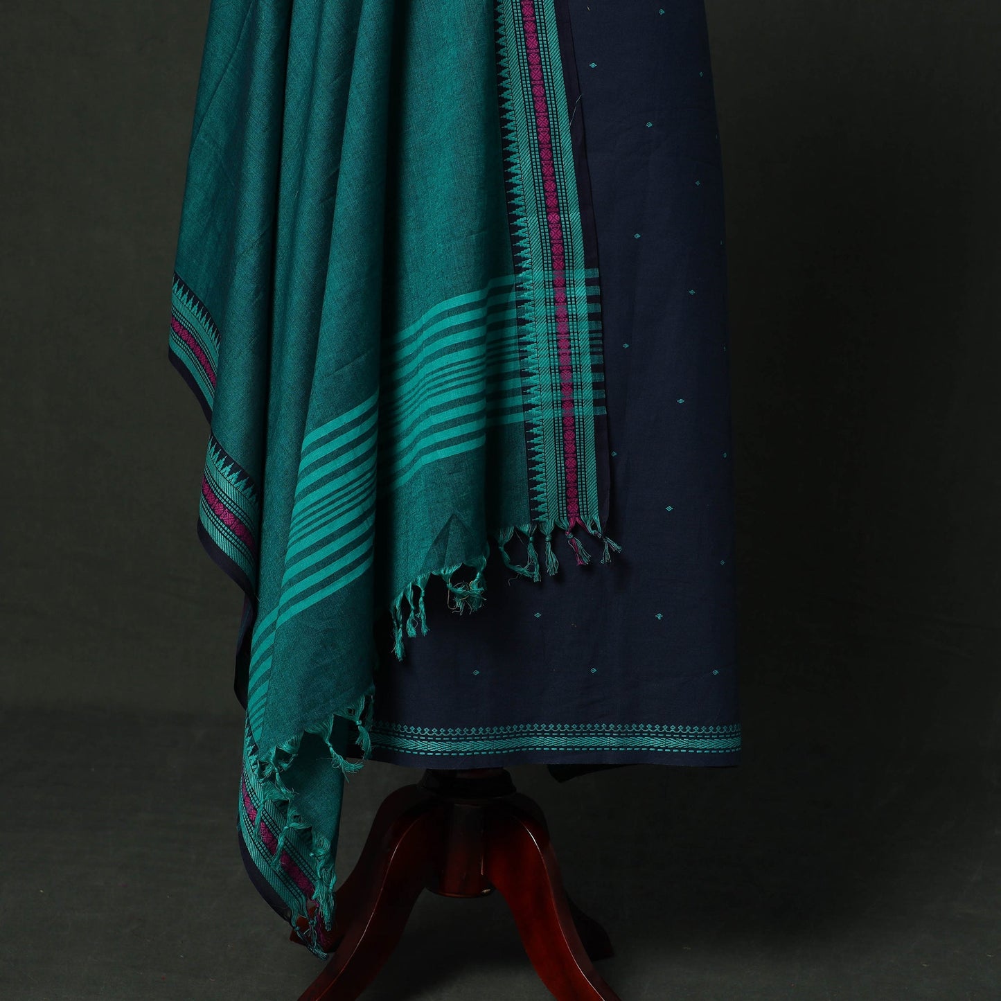 Jacquard cotton 2pc unstitched dress material