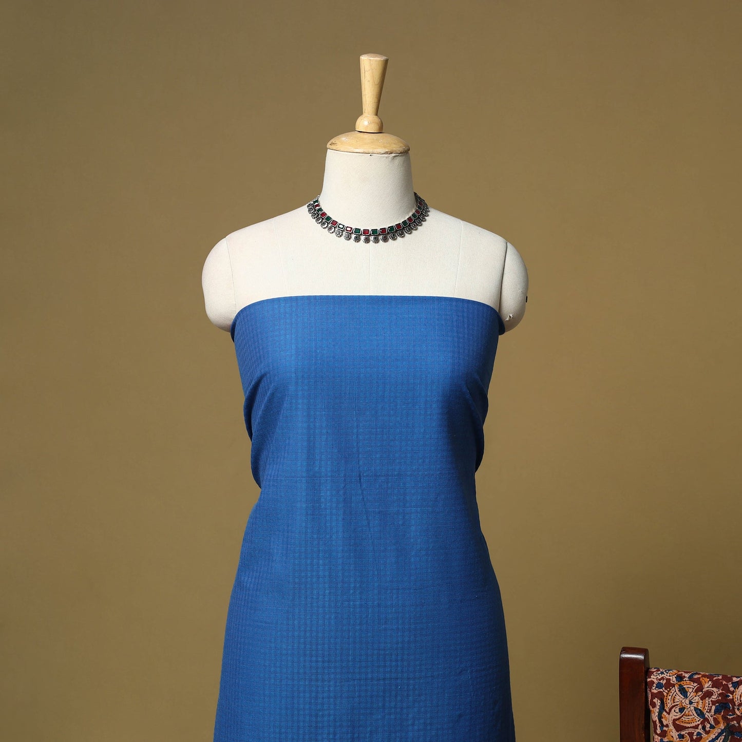 Jacquard cotton 3pc unstitched dress material 166