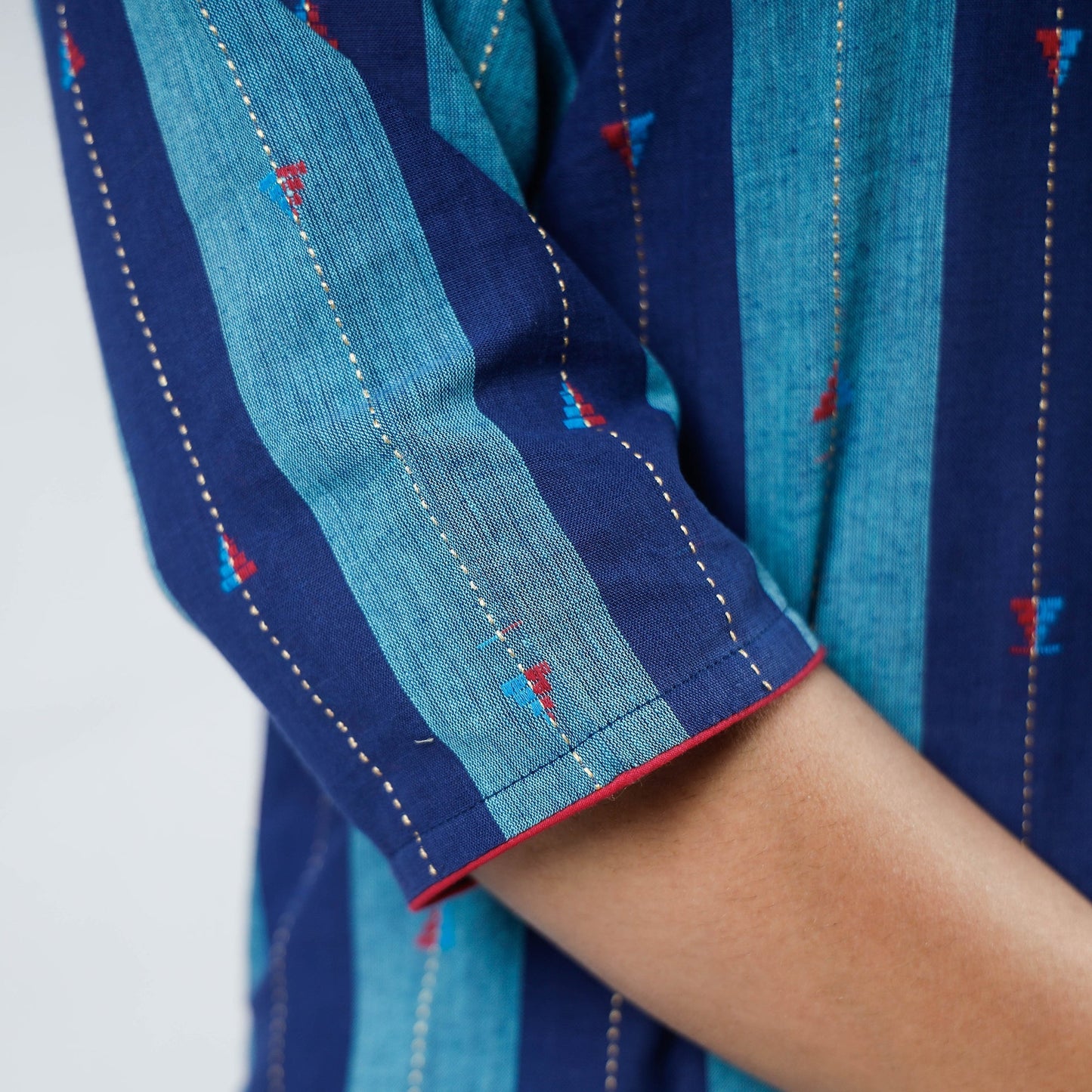 Buy Jacquard Cotton Long Kurta for Women